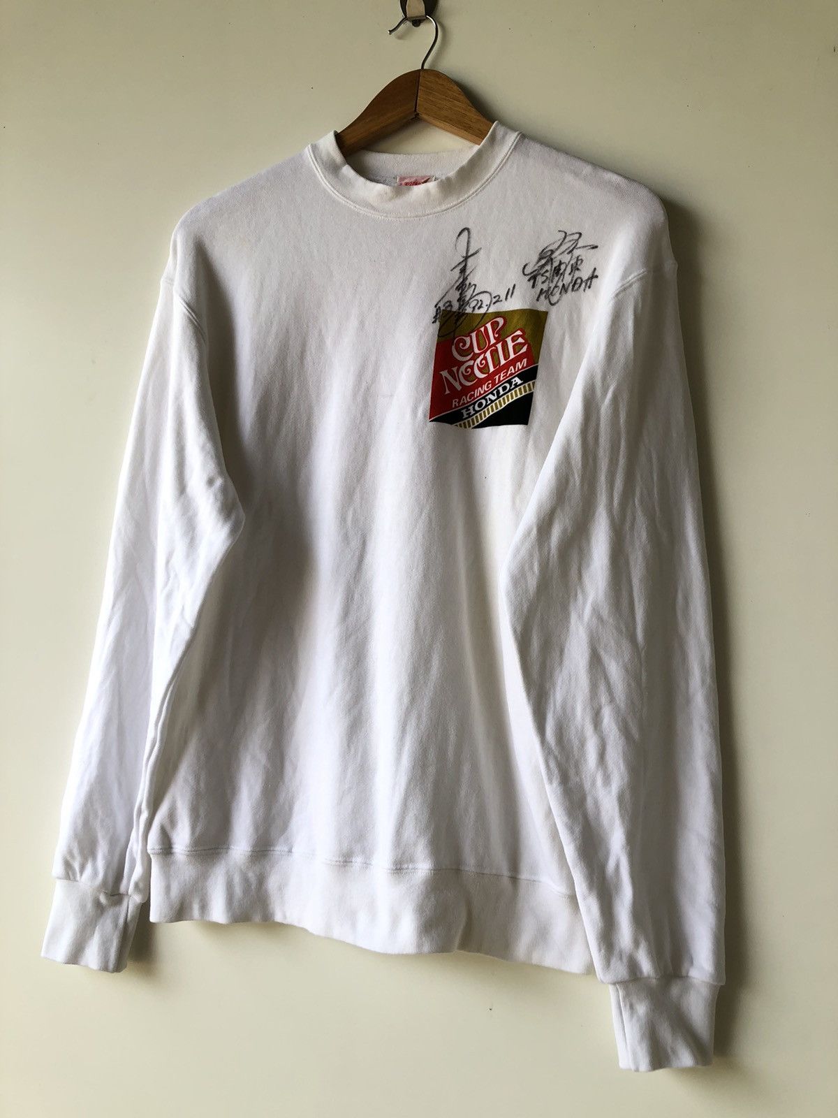 Vintage Vintage Honda Cup Noodles racing team signature crewneck Size US L / EU 52-54 / 3 - 3 Thumbnail