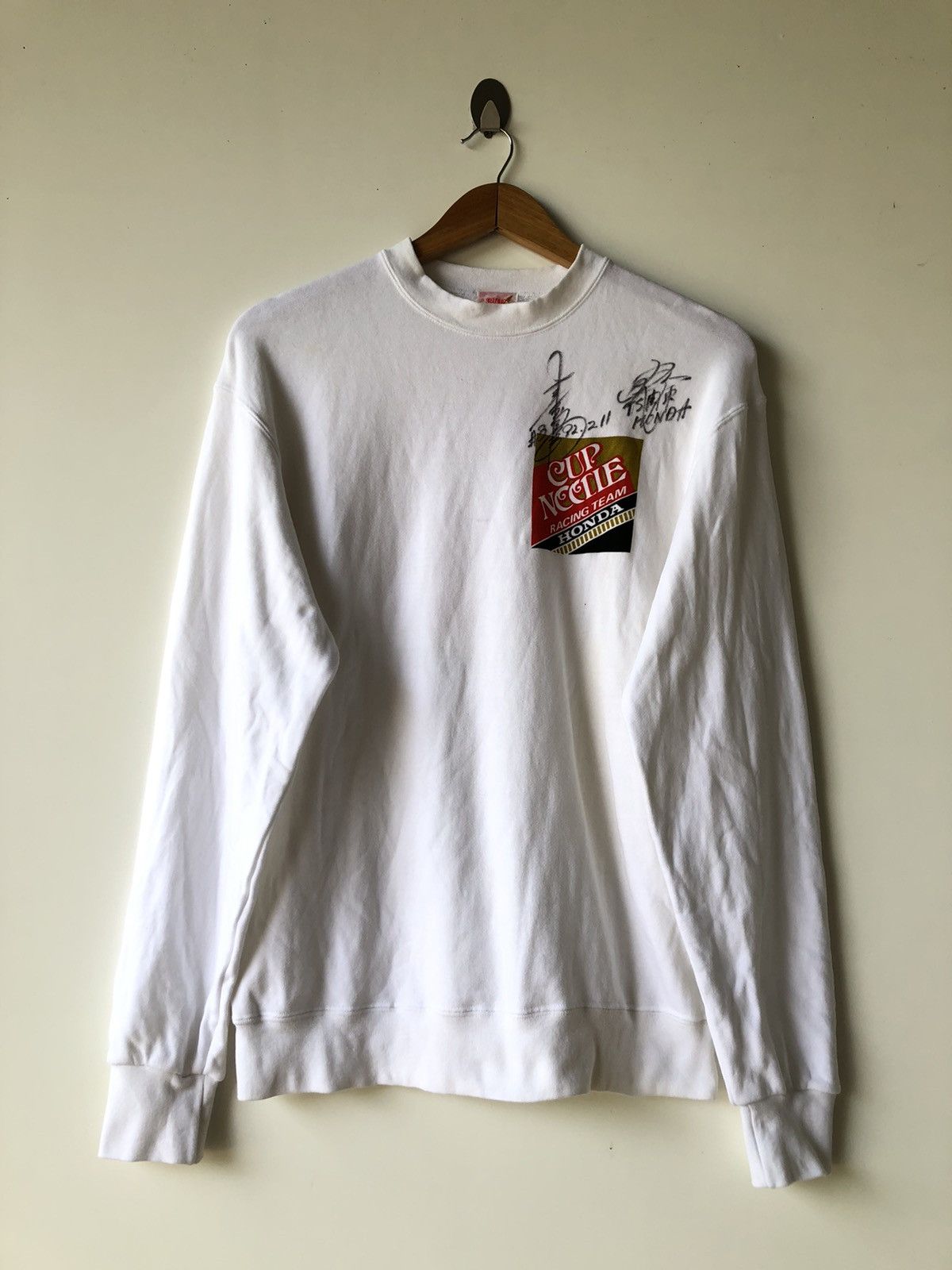 Vintage Vintage Honda Cup Noodles racing team signature crewneck Size US L / EU 52-54 / 3 - 2 Thumbnail