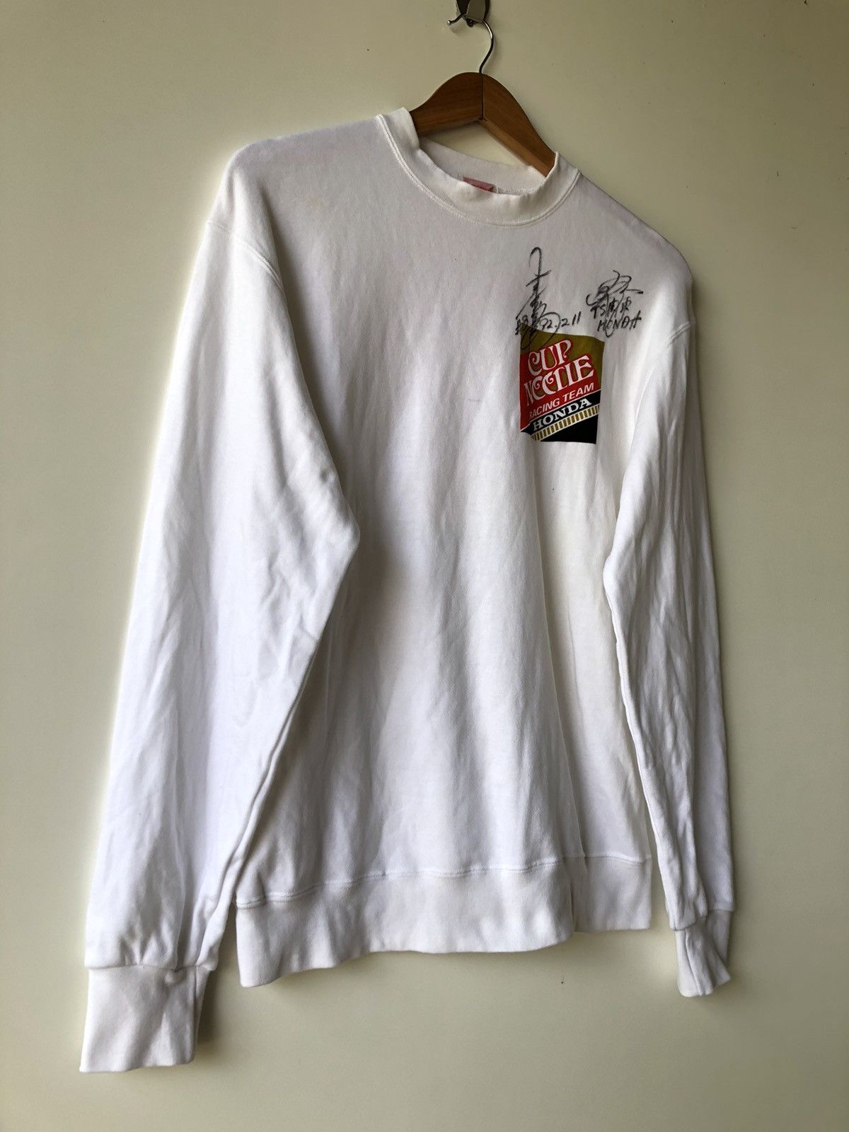 Vintage Vintage Honda Cup Noodles racing team signature crewneck Size US L / EU 52-54 / 3 - 4 Thumbnail