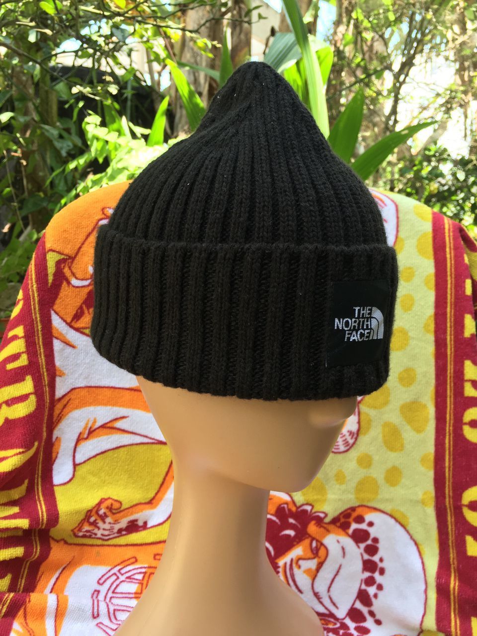 Japanese Brand The North Face outdoor Logo Box Black Beanies Size ONE SIZE - 2 Thumbnail