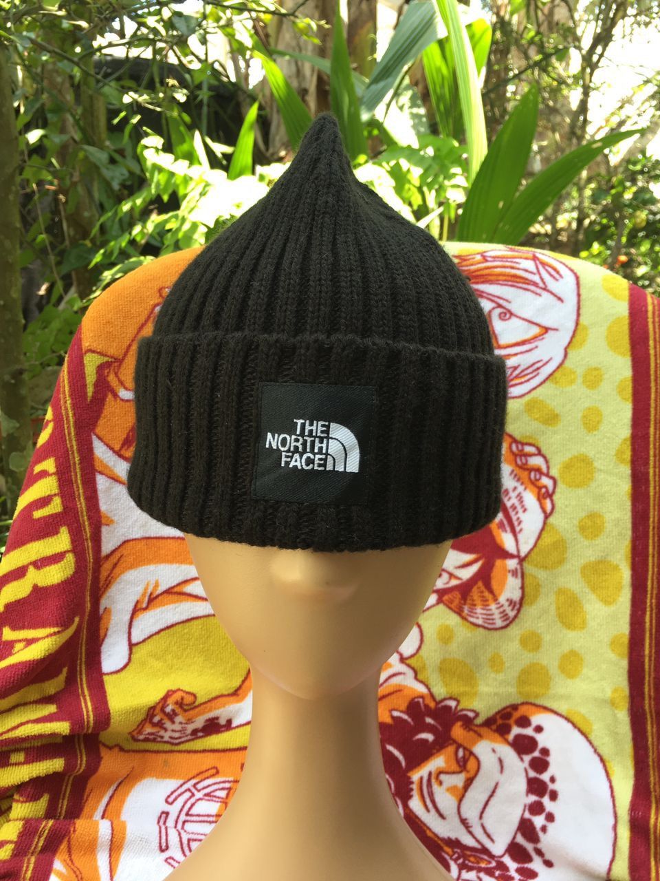 Japanese Brand The North Face outdoor Logo Box Black Beanies Size ONE SIZE - 1 Thumbnail