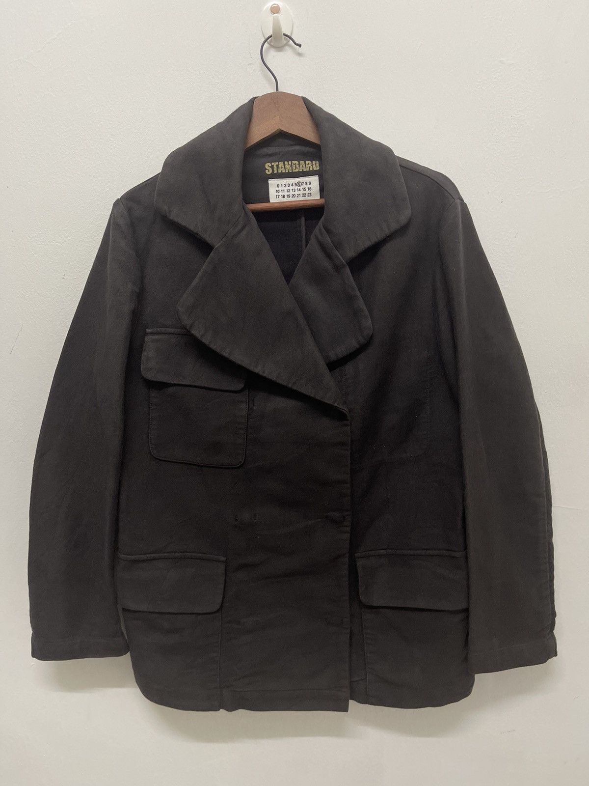 Maison Margiela ICONIC MM6 STANDARD Double Collar Wool Jacket Margiela Size M / US 6-8 / IT 42-44 - 2 Thumbnail