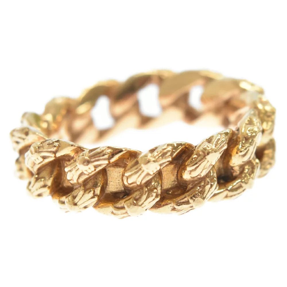 image of Chrome Hearts Cuban Link Ring in Gold, Men's