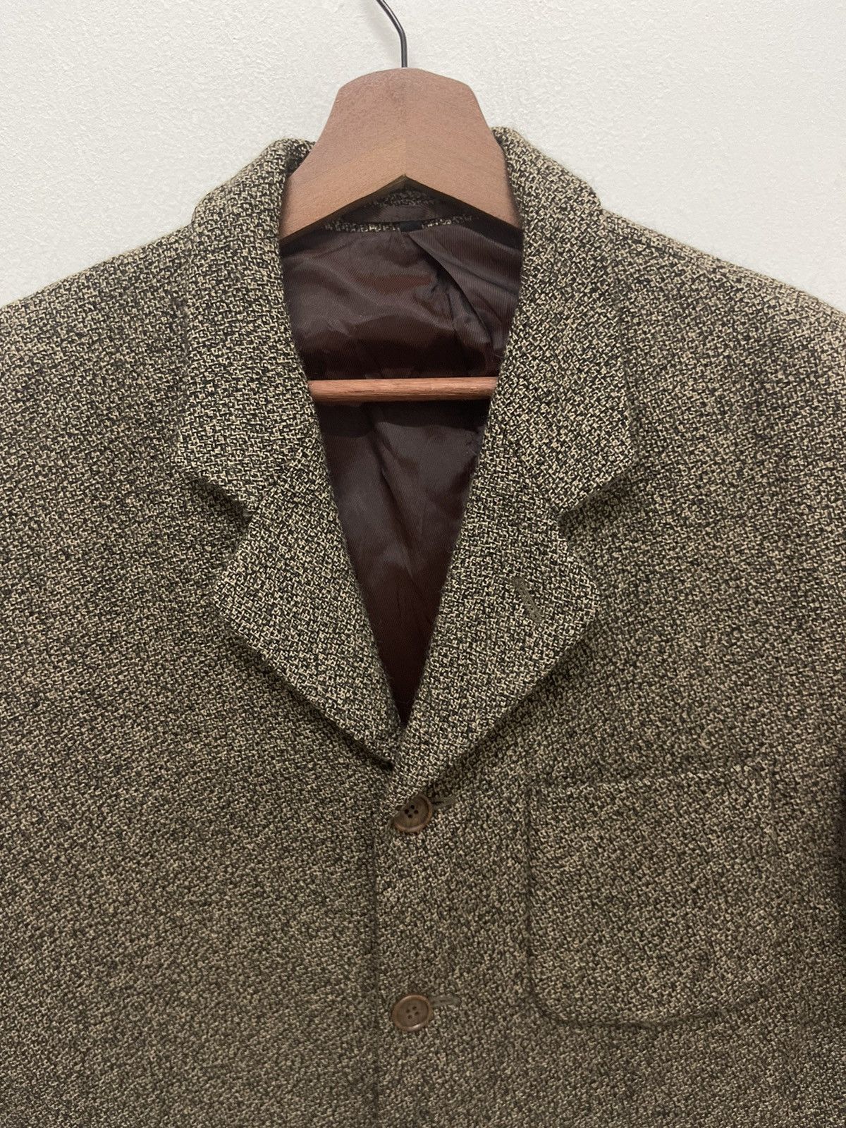 Vintage Vintage MONTAGUT Houndstooth Wool Casual Jacket Size US M / EU 48-50 / 2 - 2 Thumbnail