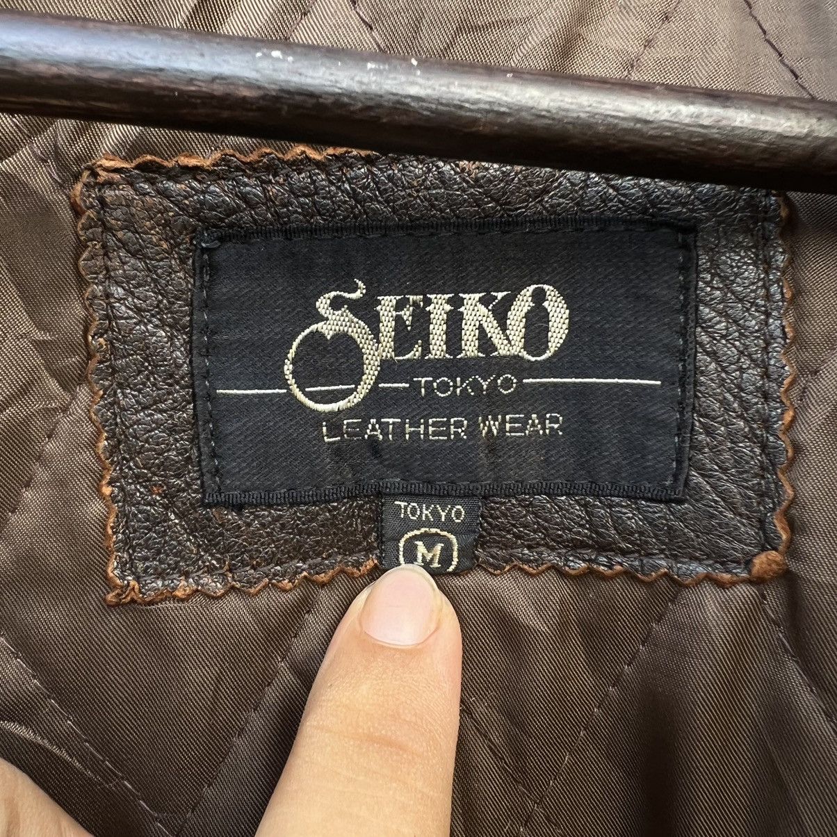 Japanese Brand VINTAGE BIKER SEIKO TOKYO LEATHER WEAR DOUBLE BREAST Size US M / EU 48-50 / 2 - 17 Thumbnail