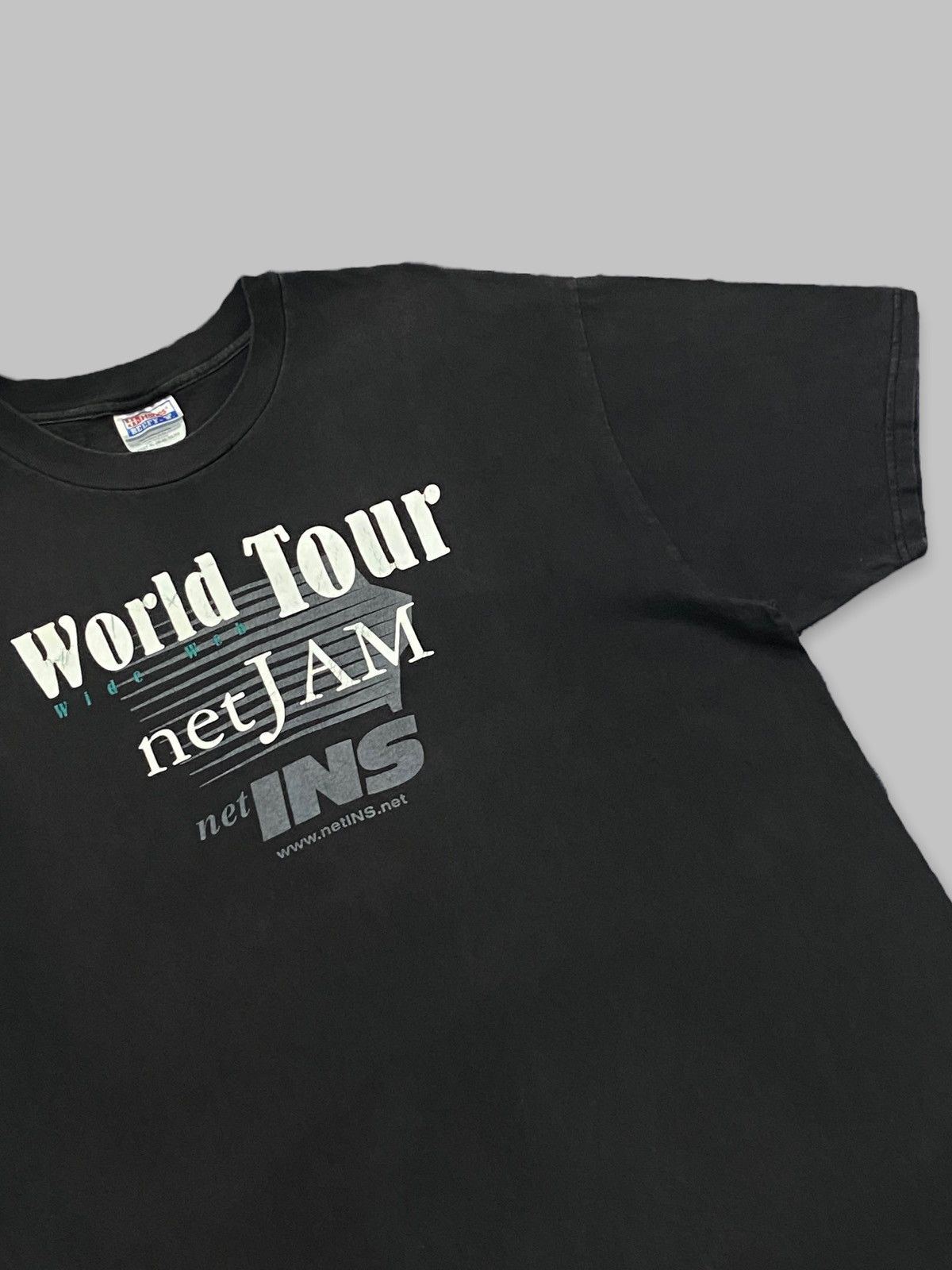Band Tees × Vintage Vintage 90’s World Tour Wide Web Net Jam tees Size US XL / EU 56 / 4 - 4 Thumbnail