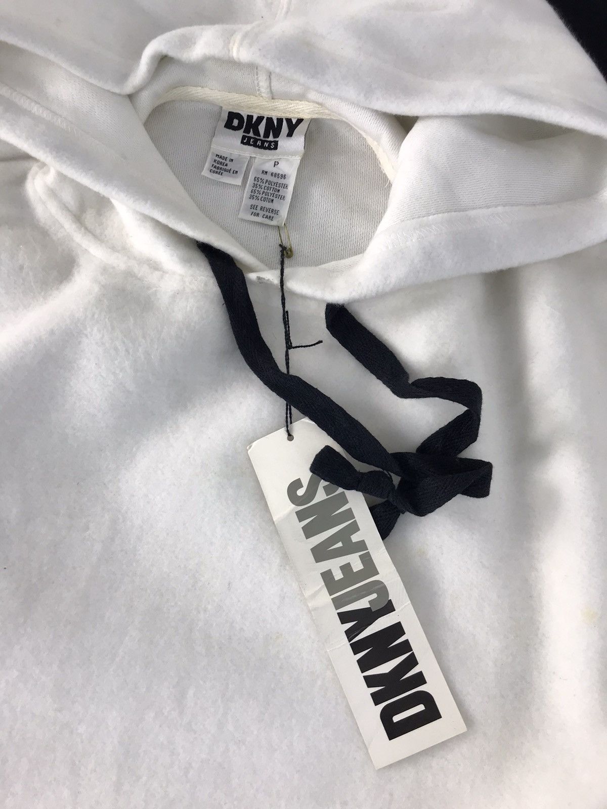 DKNY × Designer DKNY Jeans USA Hoodies Spell Out Pull Over Side Tape Size US XL / EU 56 / 4 - 5 Thumbnail