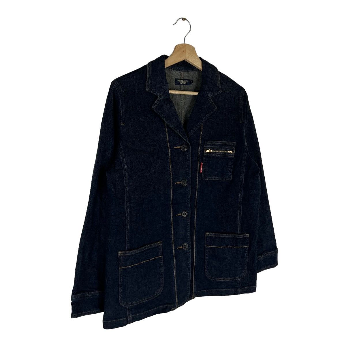 Japanese Brand VINTAGE HIKORY DENIM INDIGO JACKET MULTI POCKET MICHIKO Size US L / EU 52-54 / 3 - 3 Thumbnail