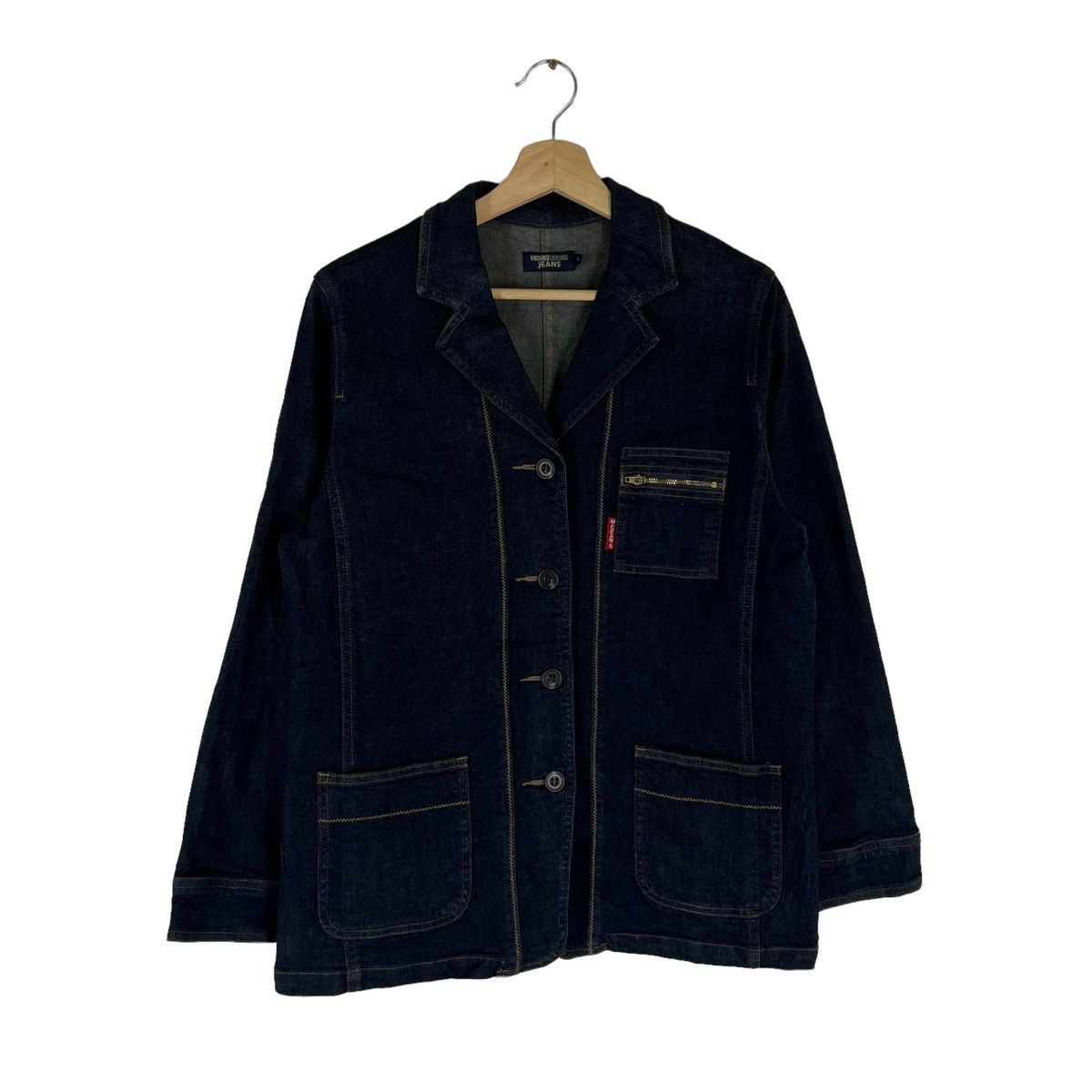 Japanese Brand VINTAGE HIKORY DENIM INDIGO JACKET MULTI POCKET MICHIKO Size US L / EU 52-54 / 3 - 1 Thumbnail