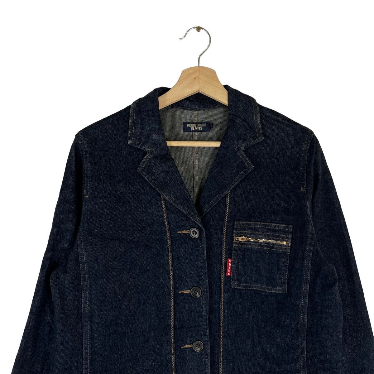 Japanese Brand VINTAGE HIKORY DENIM INDIGO JACKET MULTI POCKET MICHIKO Size US L / EU 52-54 / 3 - 2 Thumbnail