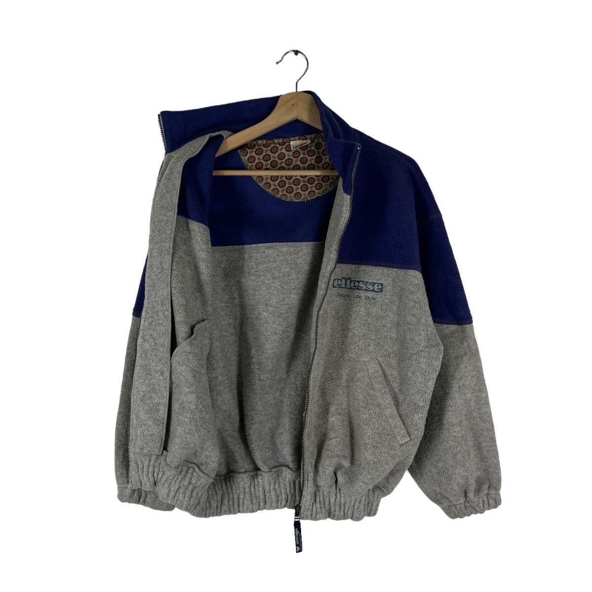Japanese Brand VINTAGE ELLESSE JAPAN FLEECE JACKET Size US M / EU 48-50 / 2 - 9 Thumbnail