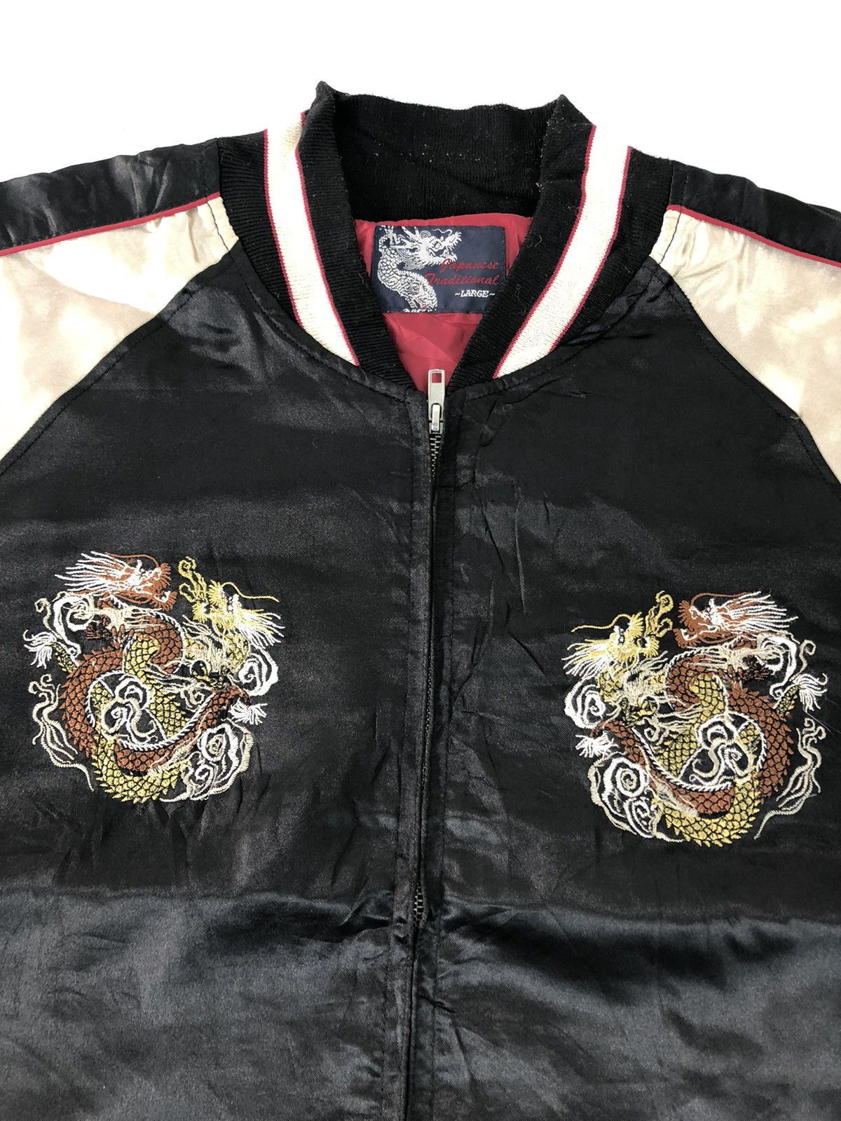 Grailed 90s Japanese Harajuku Dragon Embroidery Logo Jacket Japan Size US L / EU 52-54 / 3 - 4 Thumbnail