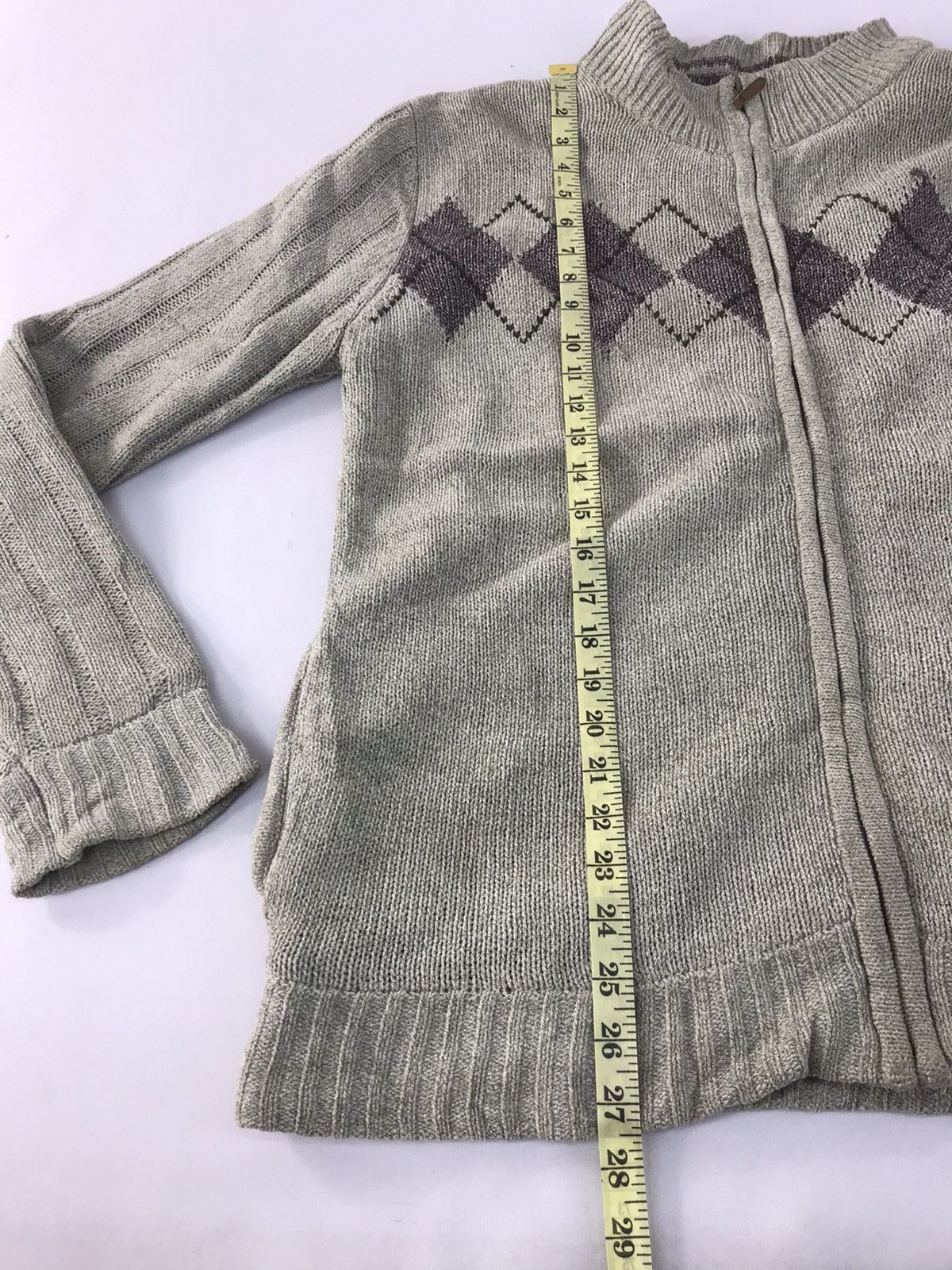 Japanese Brand × Vintage Ivan Hoe Homme Knit Jacket Fashion Quilted Inner Checked Size US L / EU 52-54 / 3 - 10 Thumbnail