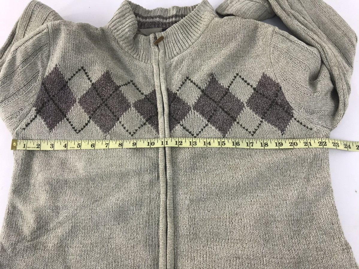 Japanese Brand × Vintage Ivan Hoe Homme Knit Jacket Fashion Quilted Inner Checked Size US L / EU 52-54 / 3 - 9 Thumbnail