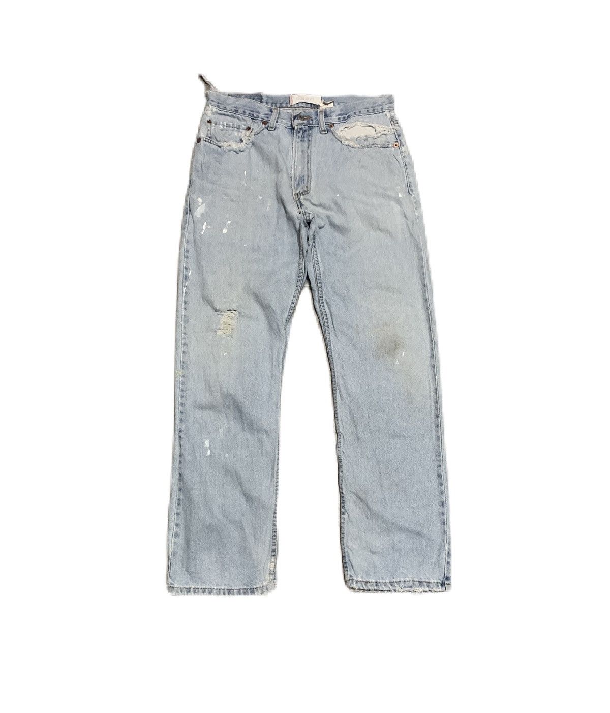 Vintage Levis 505 Regular Light Wash Jeans Distressed