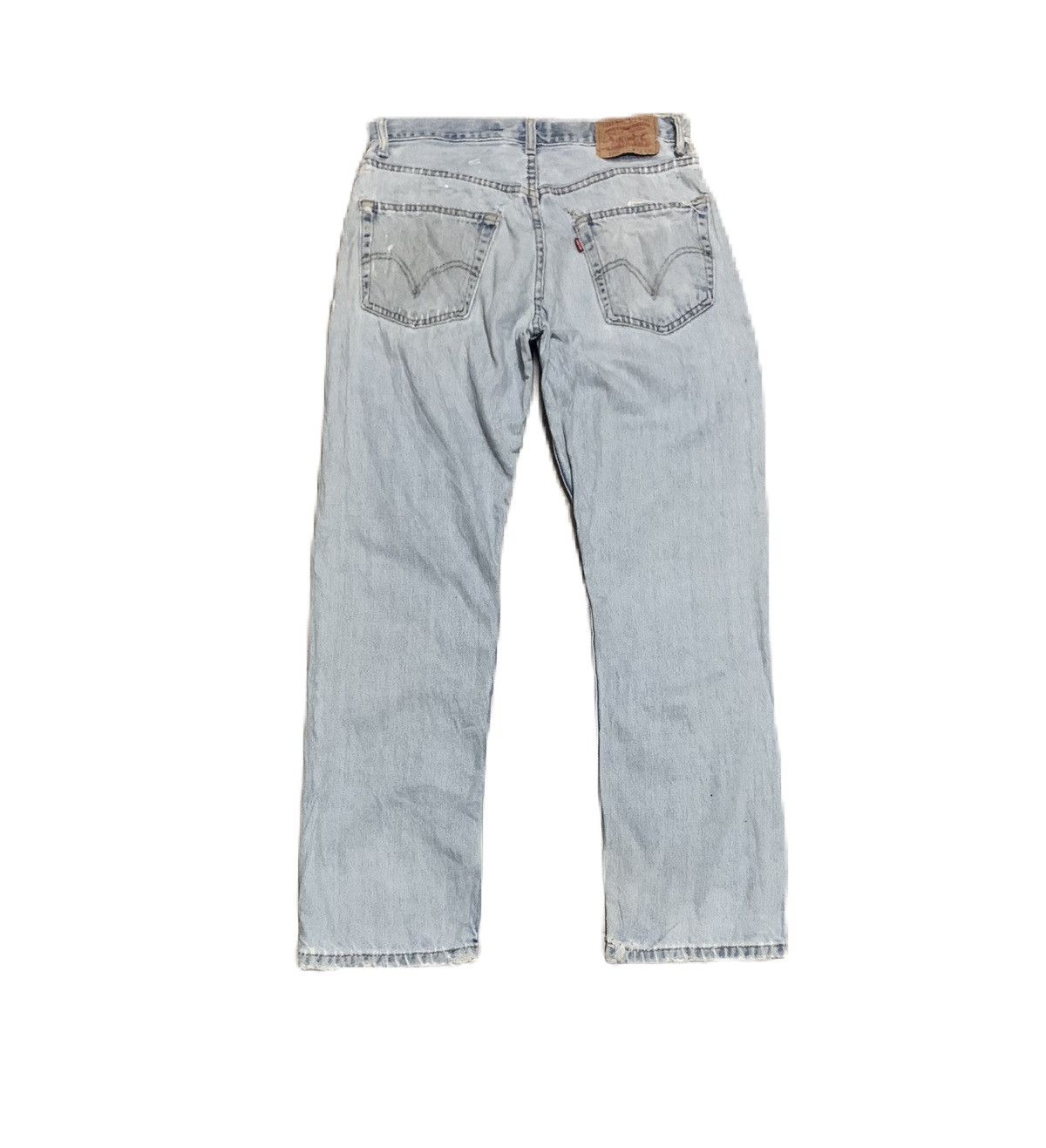 Levi's Vintage Levis 505 Regular Light Wash Jeans Distressed Size US 32 / EU 48 - 2 Thumbnail