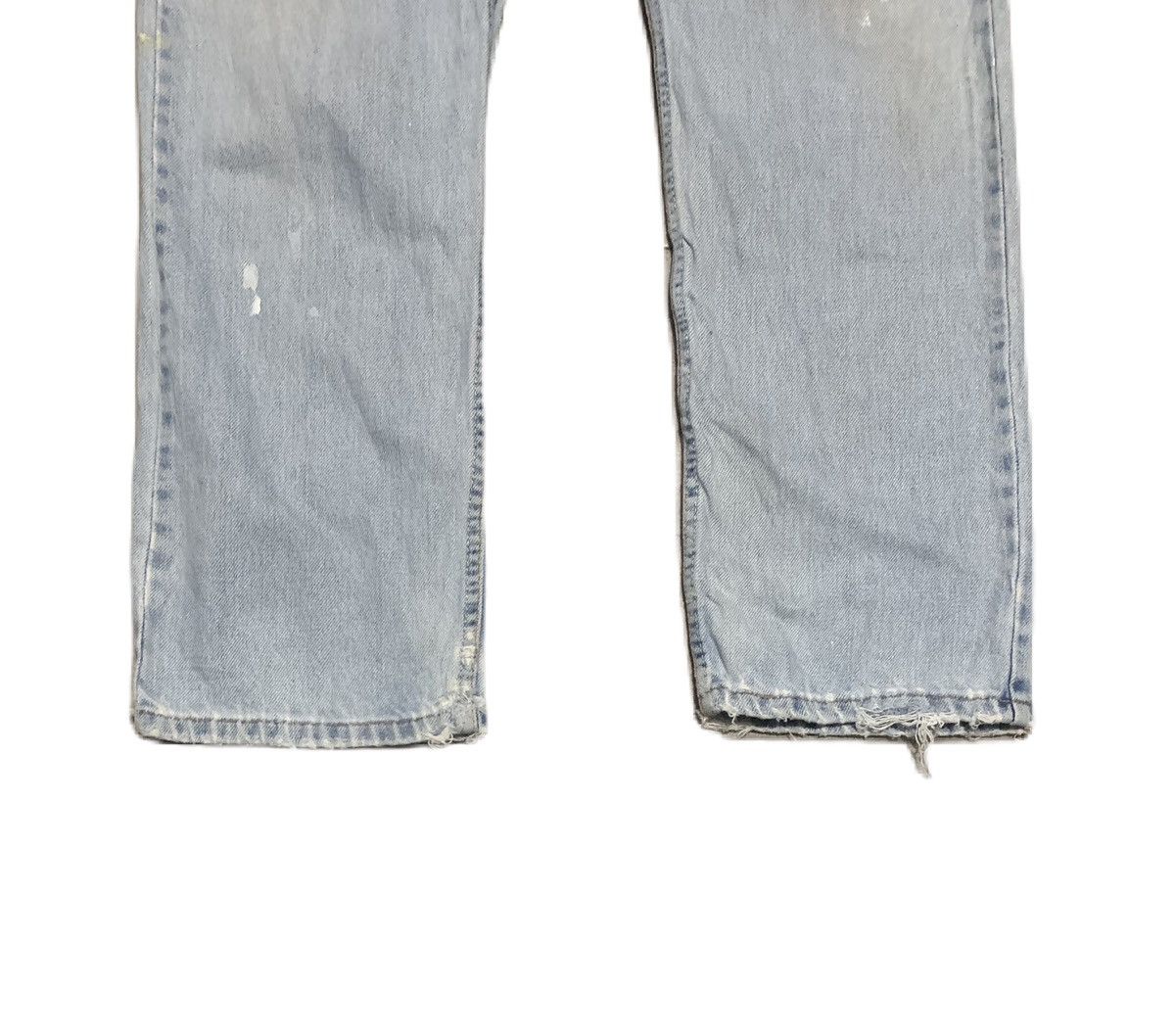 Levi's Vintage Levis 505 Regular Light Wash Jeans Distressed Size US 32 / EU 48 - 3 Thumbnail