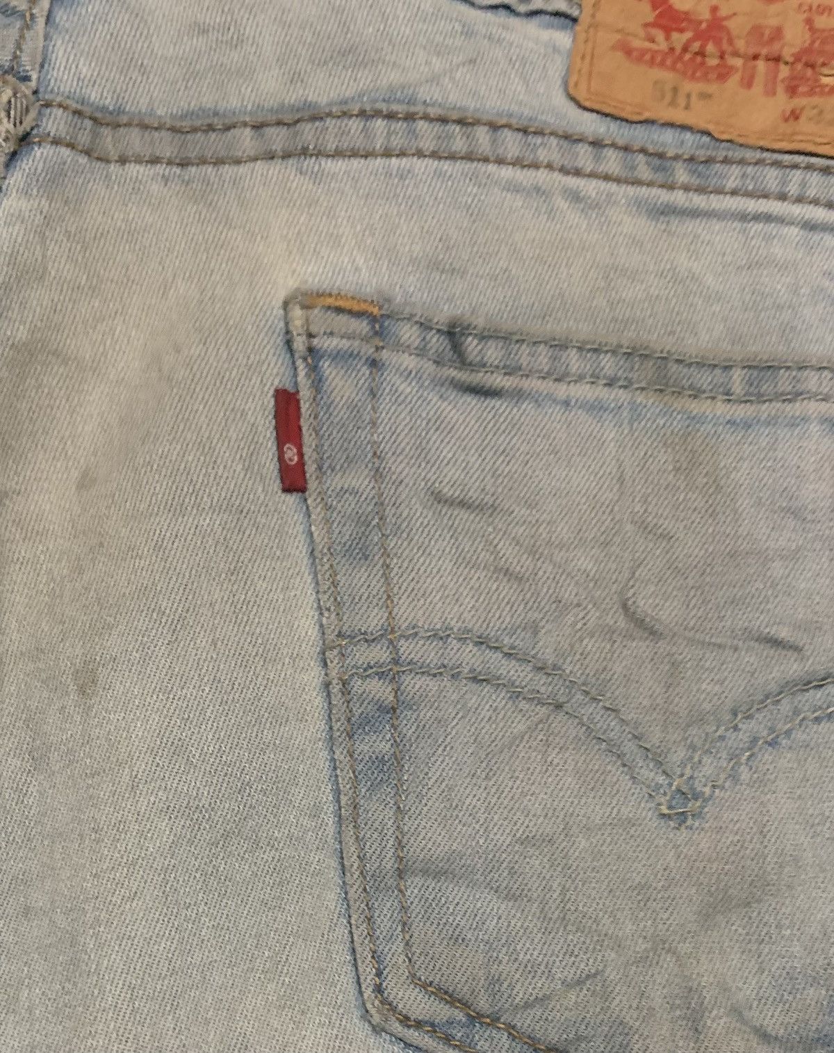 Levi's Vintage Levis 511 Faded Blue Jeans Size US 33 - 3 Thumbnail