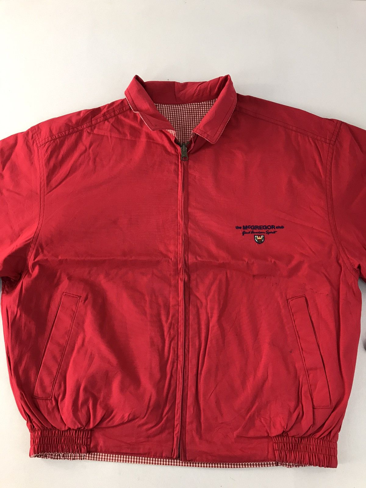 McGregor × Vintage Mc Gregor Sportswear Bomber Red Khakis Classic Fashion Size US S / EU 44-46 / 1 - 3 Thumbnail