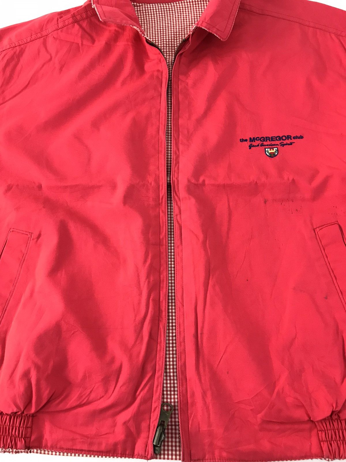 McGregor × Vintage Mc Gregor Sportswear Bomber Red Khakis Classic Fashion Size US S / EU 44-46 / 1 - 5 Thumbnail