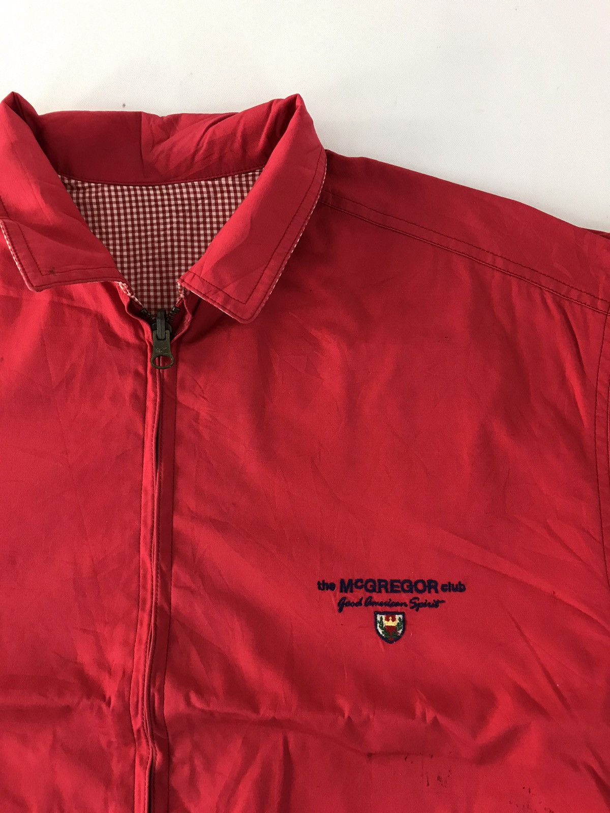 McGregor × Vintage Mc Gregor Sportswear Bomber Red Khakis Classic Fashion Size US S / EU 44-46 / 1 - 4 Thumbnail