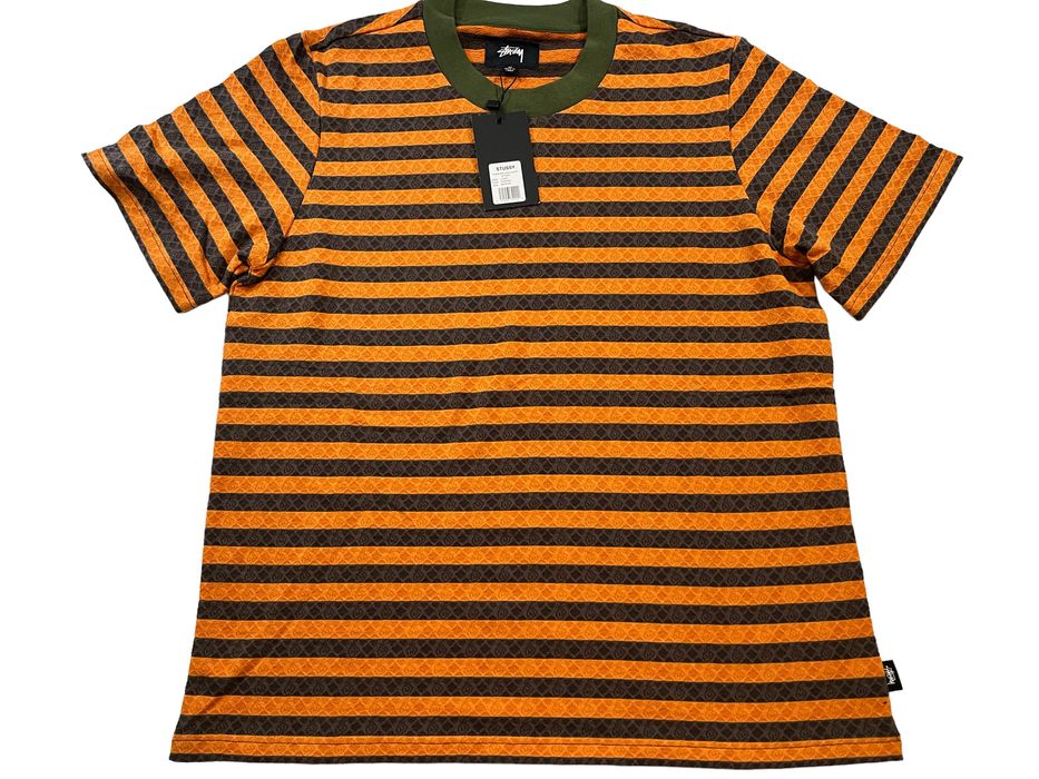 Stussy Stussy Diamond Jacquard Stripe Crew (TEXTURED) (MEDIUM 