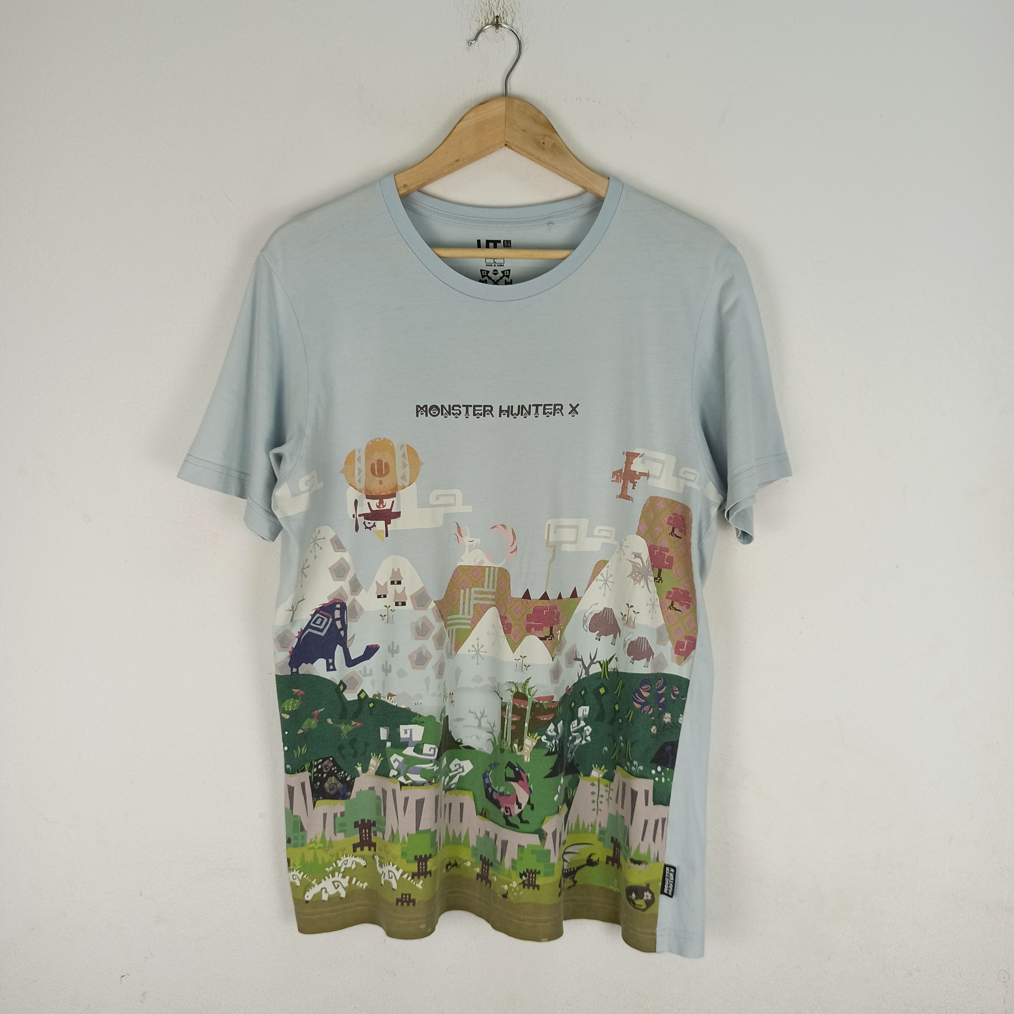 Cartoon Network Monster Hunter X Full Print T-shirt by Uniqlo Size US L / EU 52-54 / 3 - 1 Thumbnail