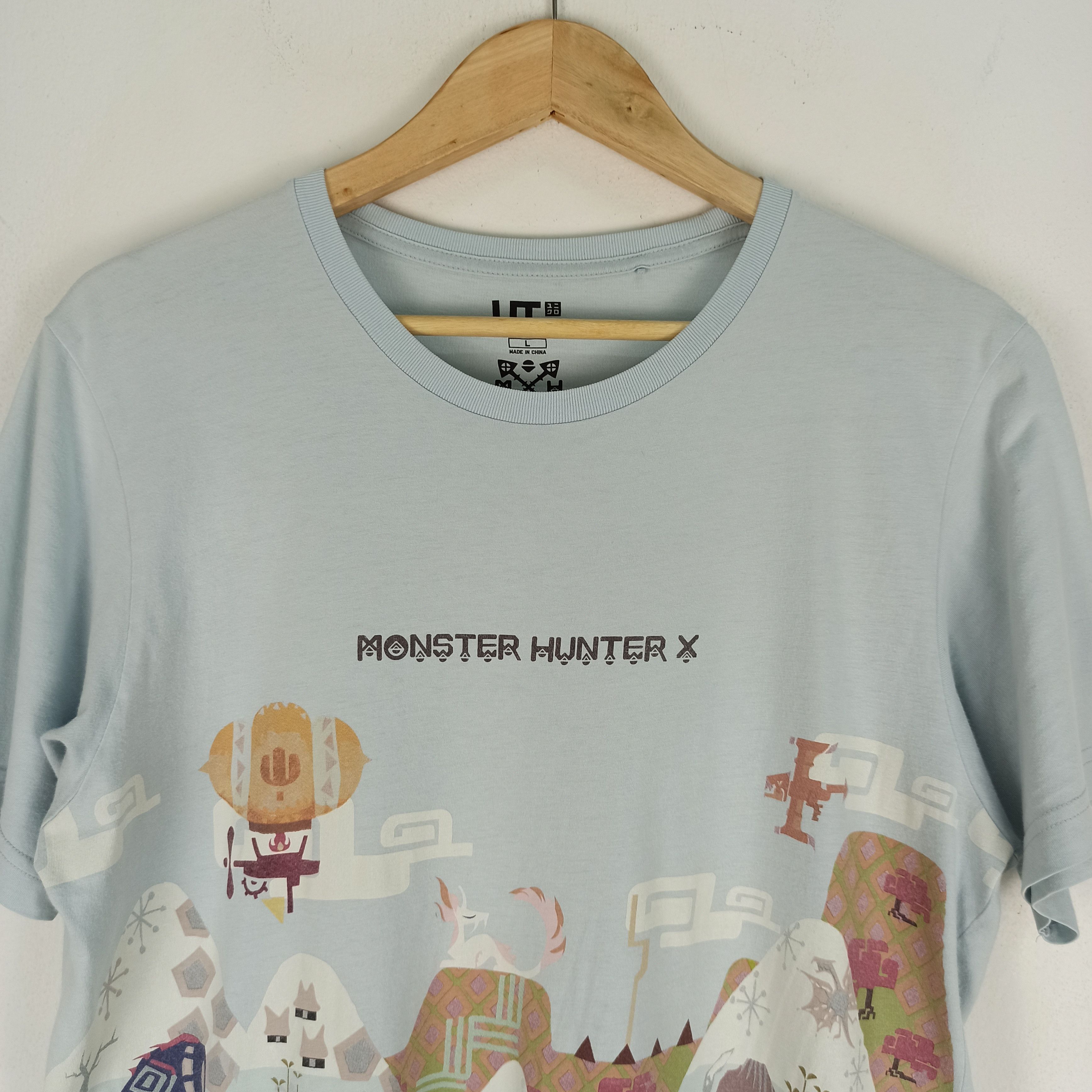 Cartoon Network Monster Hunter X Full Print T-shirt by Uniqlo Size US L / EU 52-54 / 3 - 2 Thumbnail