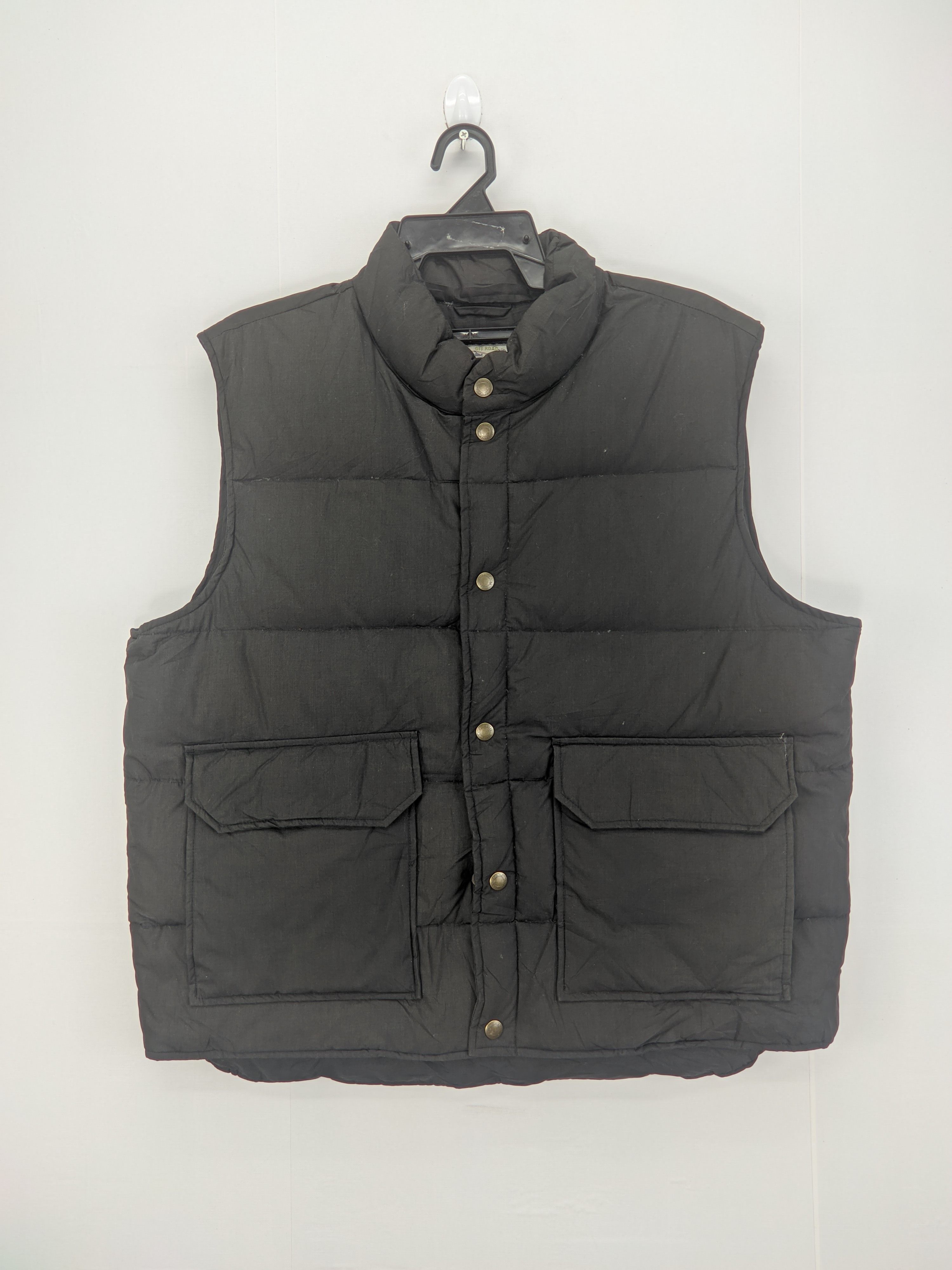 Vintage Off Road Puffer Vest Button Up
