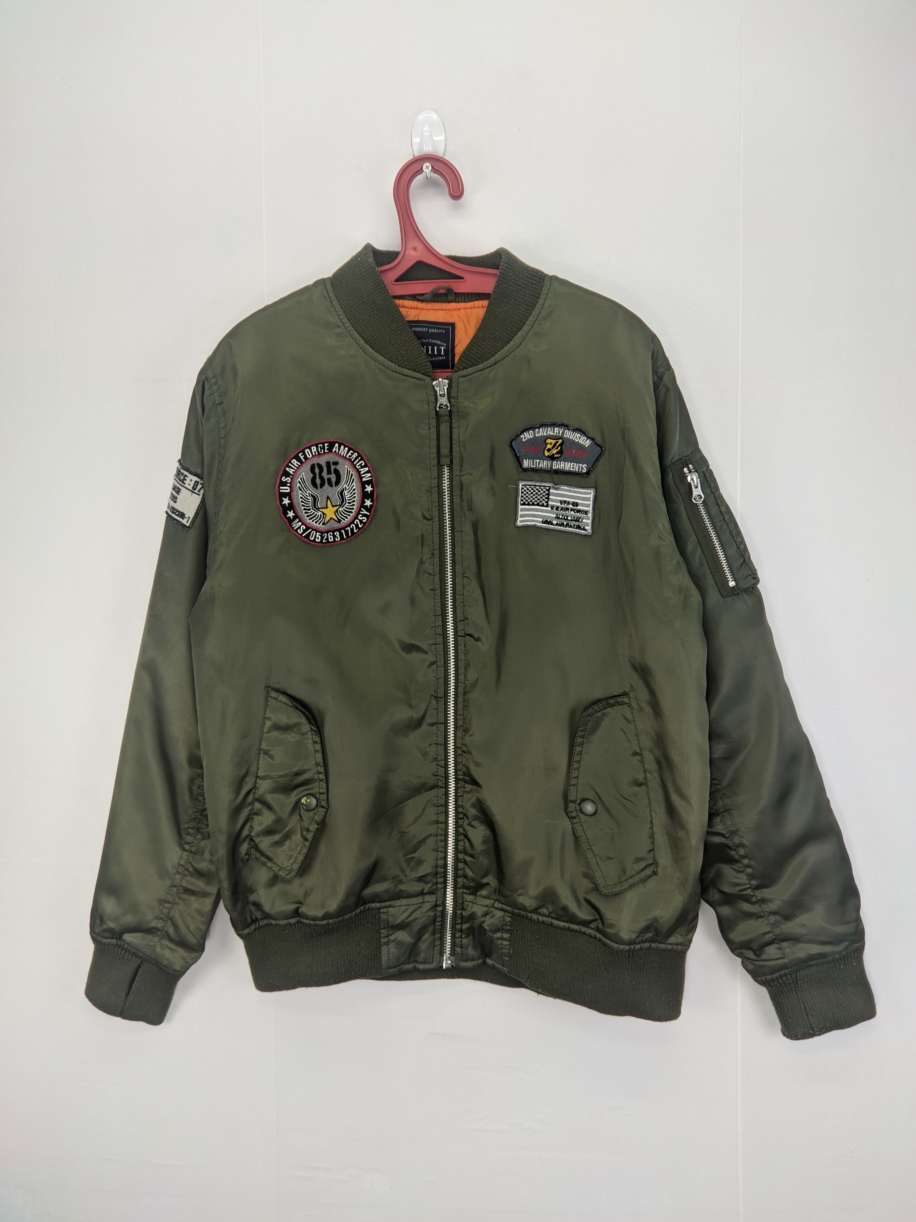Uniit MA-1 Bomber Jacket Zipper Up