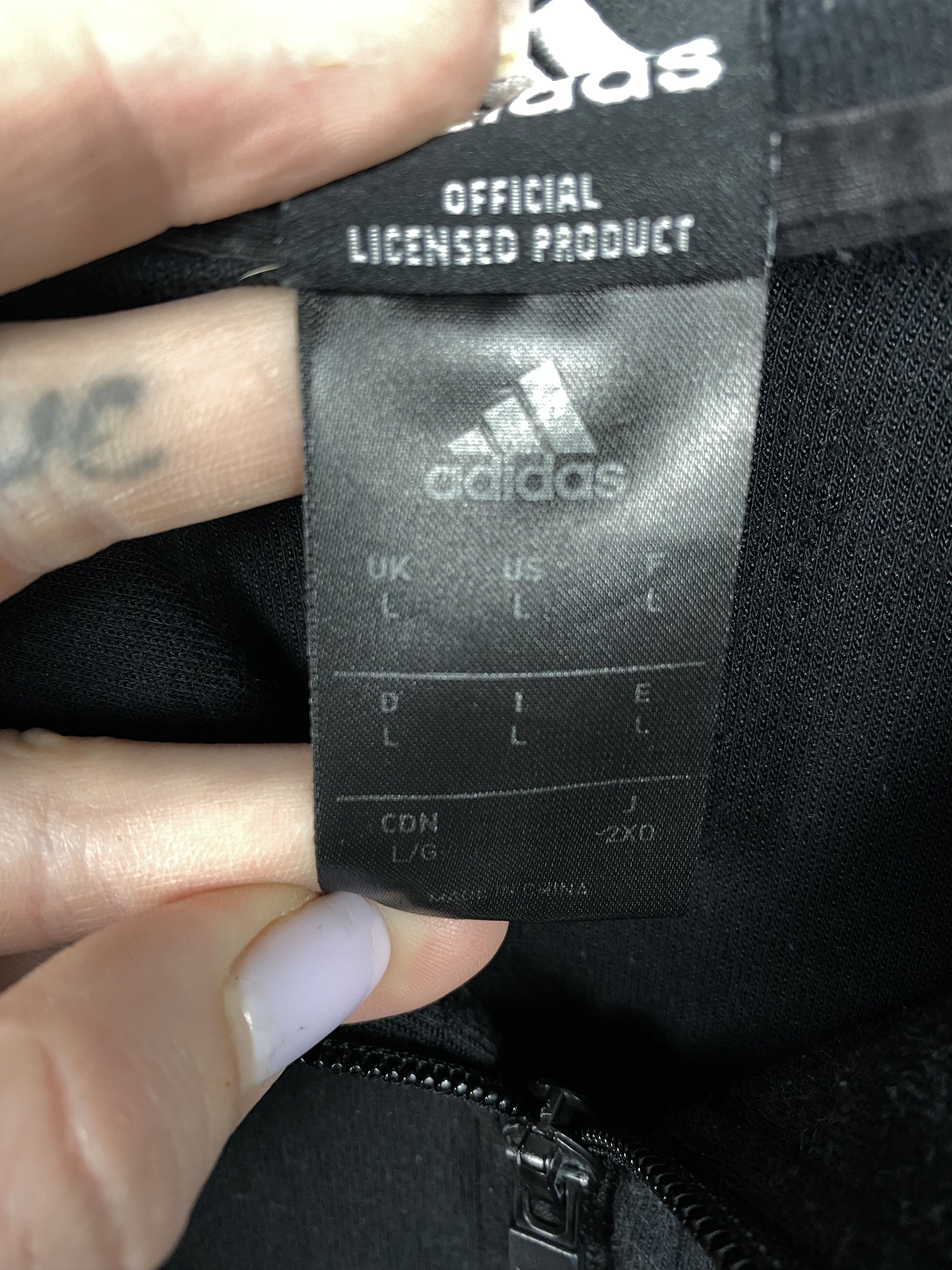 Adidas × All Blacks × Vintage Adidas All Black Mens Rugby Hoodie Jersey T-Shirt Tee Size US L / EU 52-54 / 3 - 8 Thumbnail