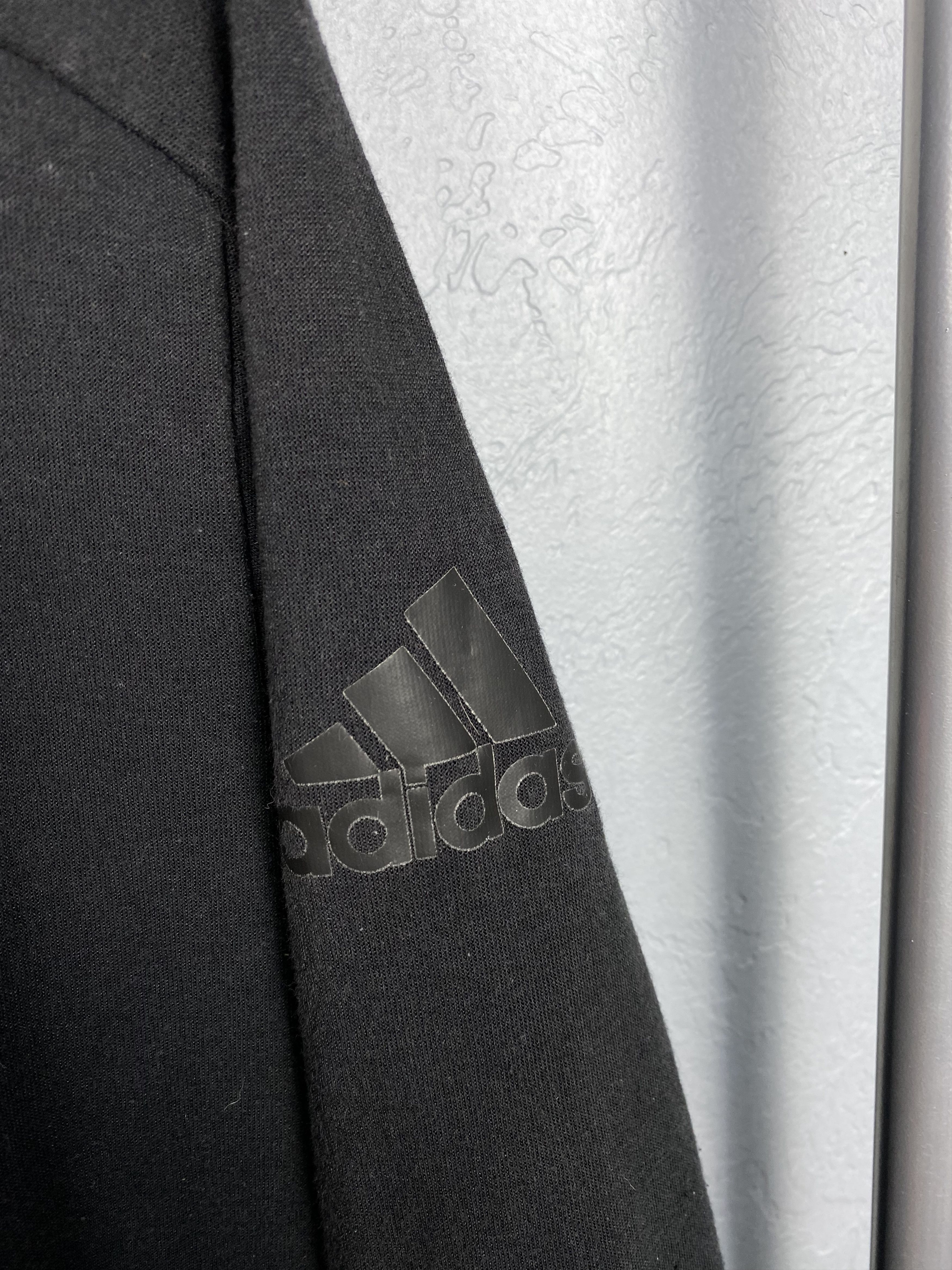Adidas × All Blacks × Vintage Adidas All Black Mens Rugby Hoodie Jersey T-Shirt Tee Size US L / EU 52-54 / 3 - 3 Thumbnail