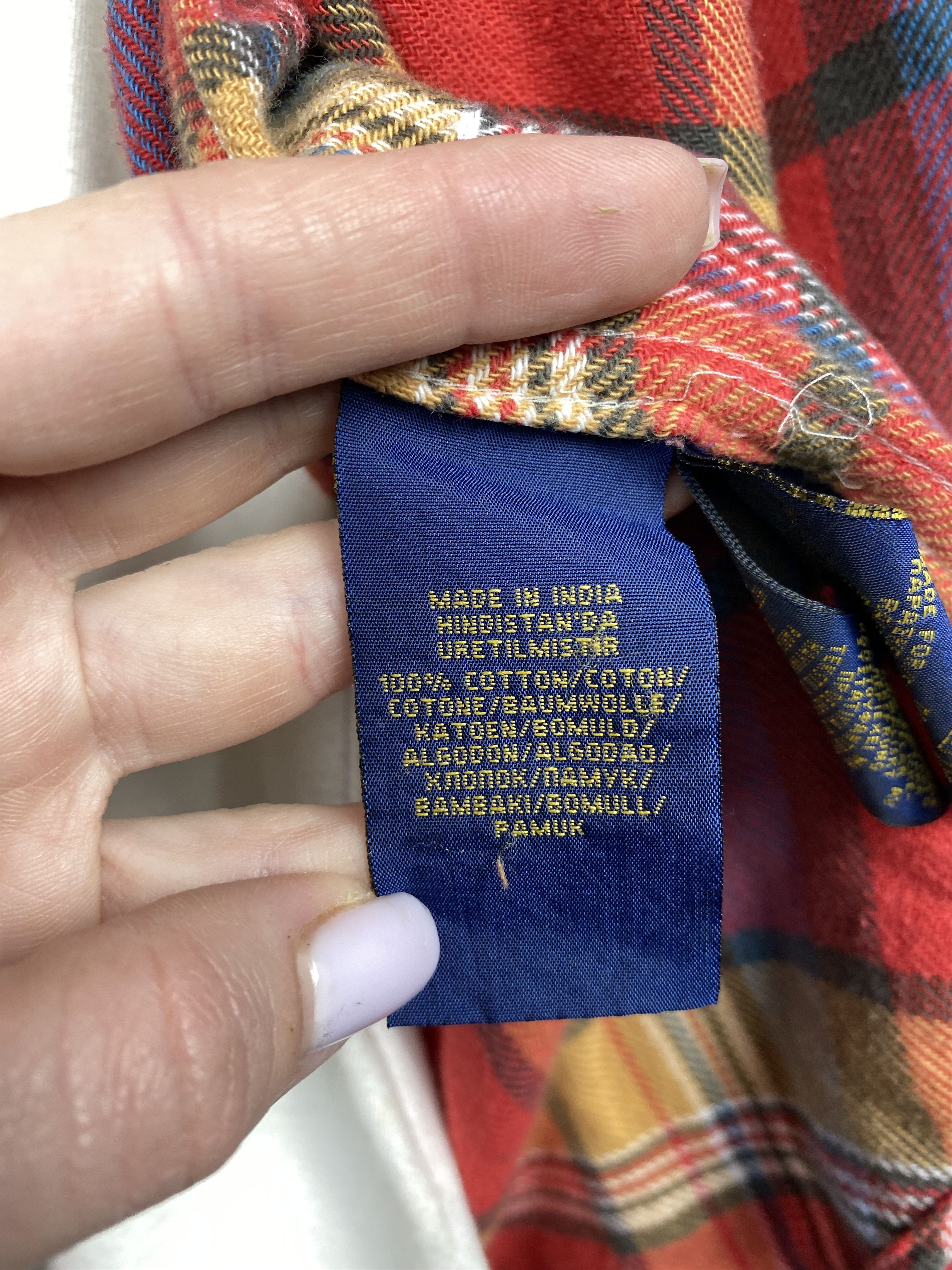 Polo Ralph Lauren Polo Ralph Lauren Mens Flannel Plaid Shirt Size US L / EU 52-54 / 3 - 6 Thumbnail