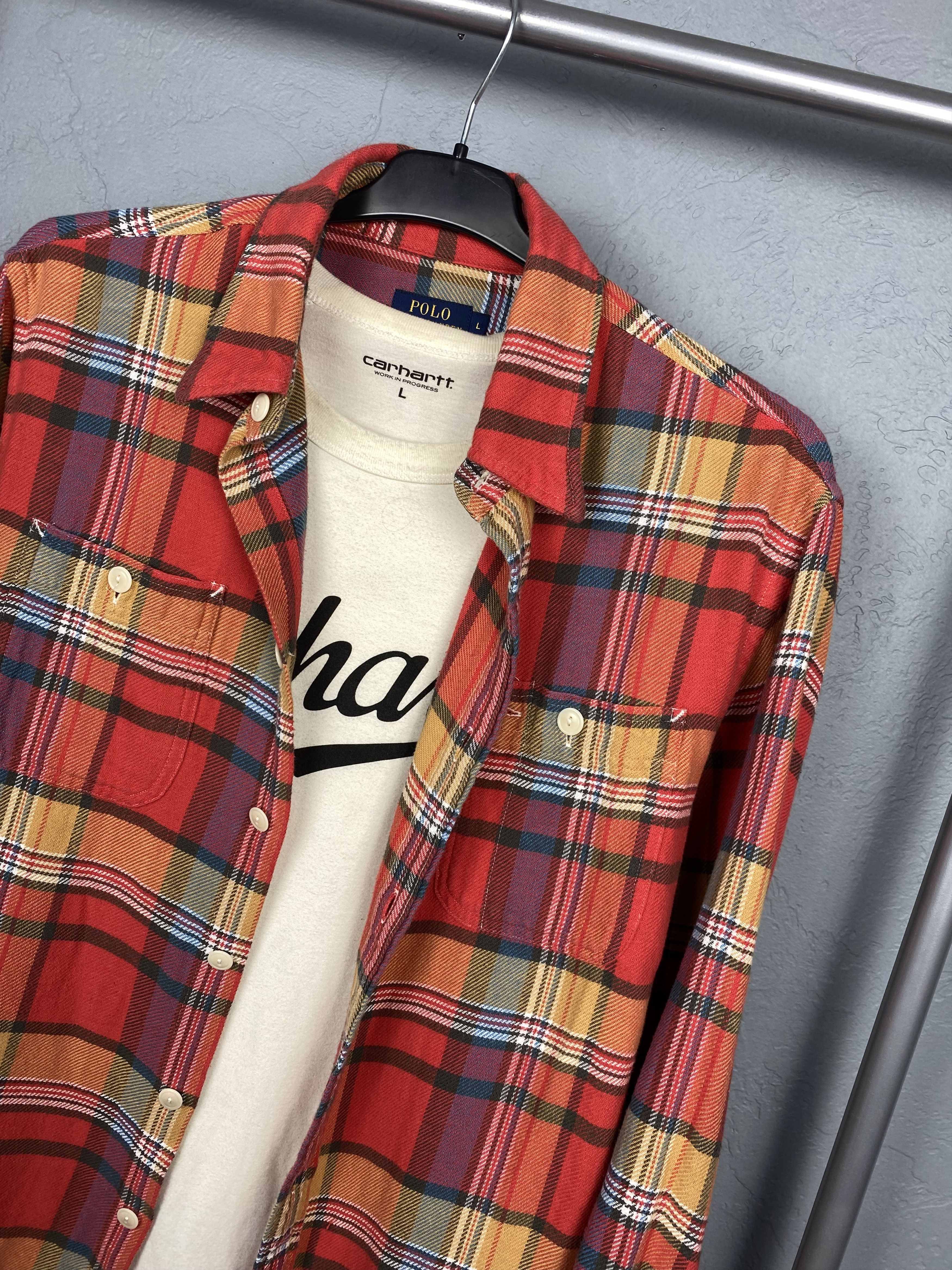 Polo Ralph Lauren Polo Ralph Lauren Mens Flannel Plaid Shirt Size US L / EU 52-54 / 3 - 2 Thumbnail