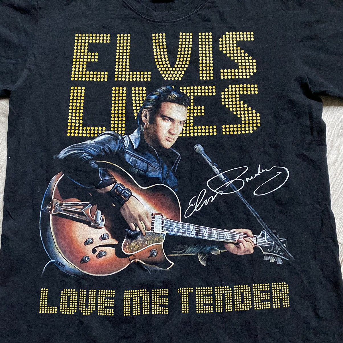 Band Tees VINTAGE ELVIS PRESLEY GLAMOUR PRINT LOVE ME TENDER T SHIRT Size US M / EU 48-50 / 2 - 3 Thumbnail