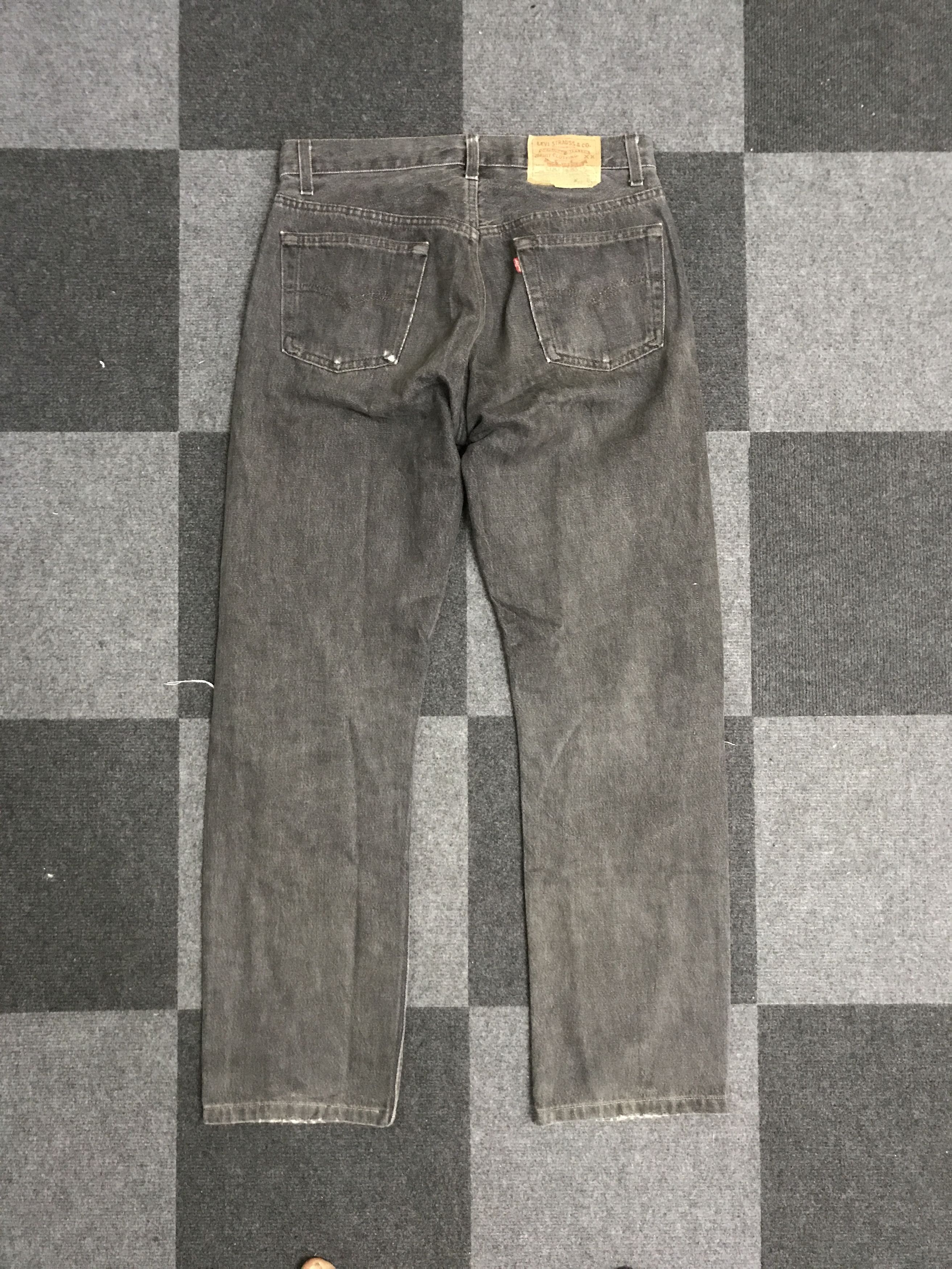 Levi's VLEV127-Vintage Levis 501 Black Distressed Jeans Size US 30 / EU 46 - 9 Thumbnail
