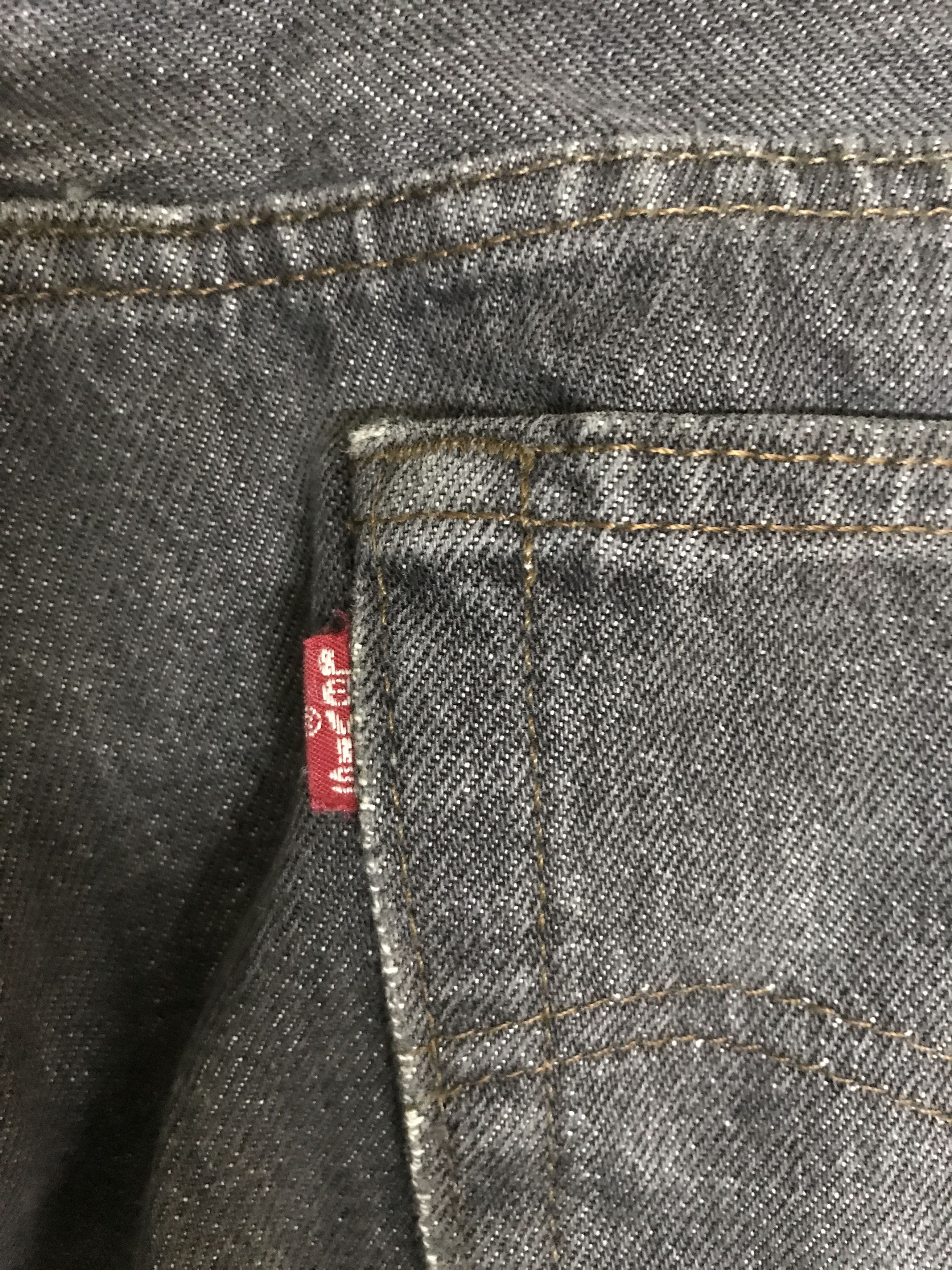 Levi's VLEV127-Vintage Levis 501 Black Distressed Jeans Size US 30 / EU 46 - 14 Thumbnail