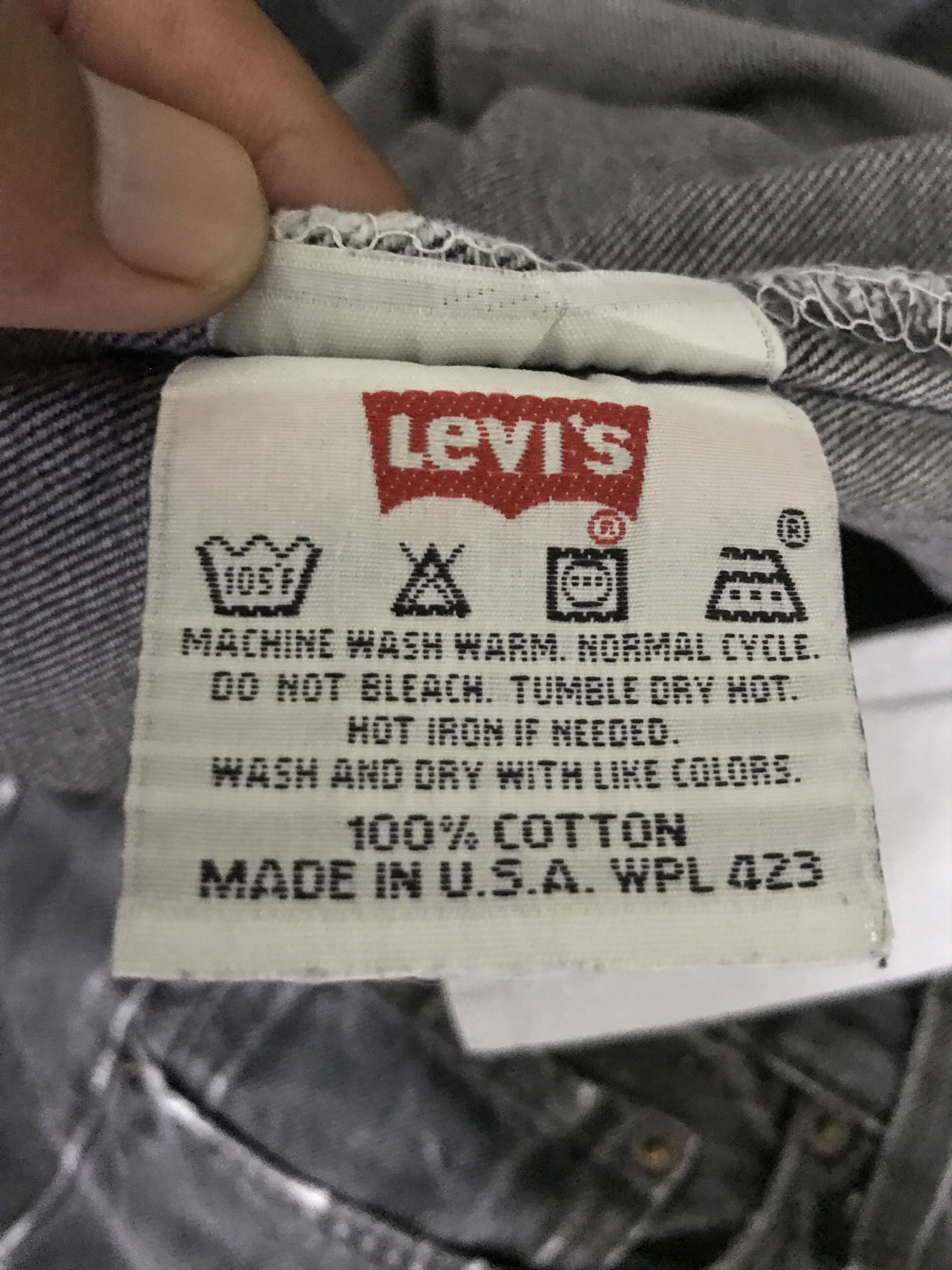 Levi's VLEV132-Vintage Levis 501 Black Wash Jeans Size US 32 / EU 48 - 20 Thumbnail