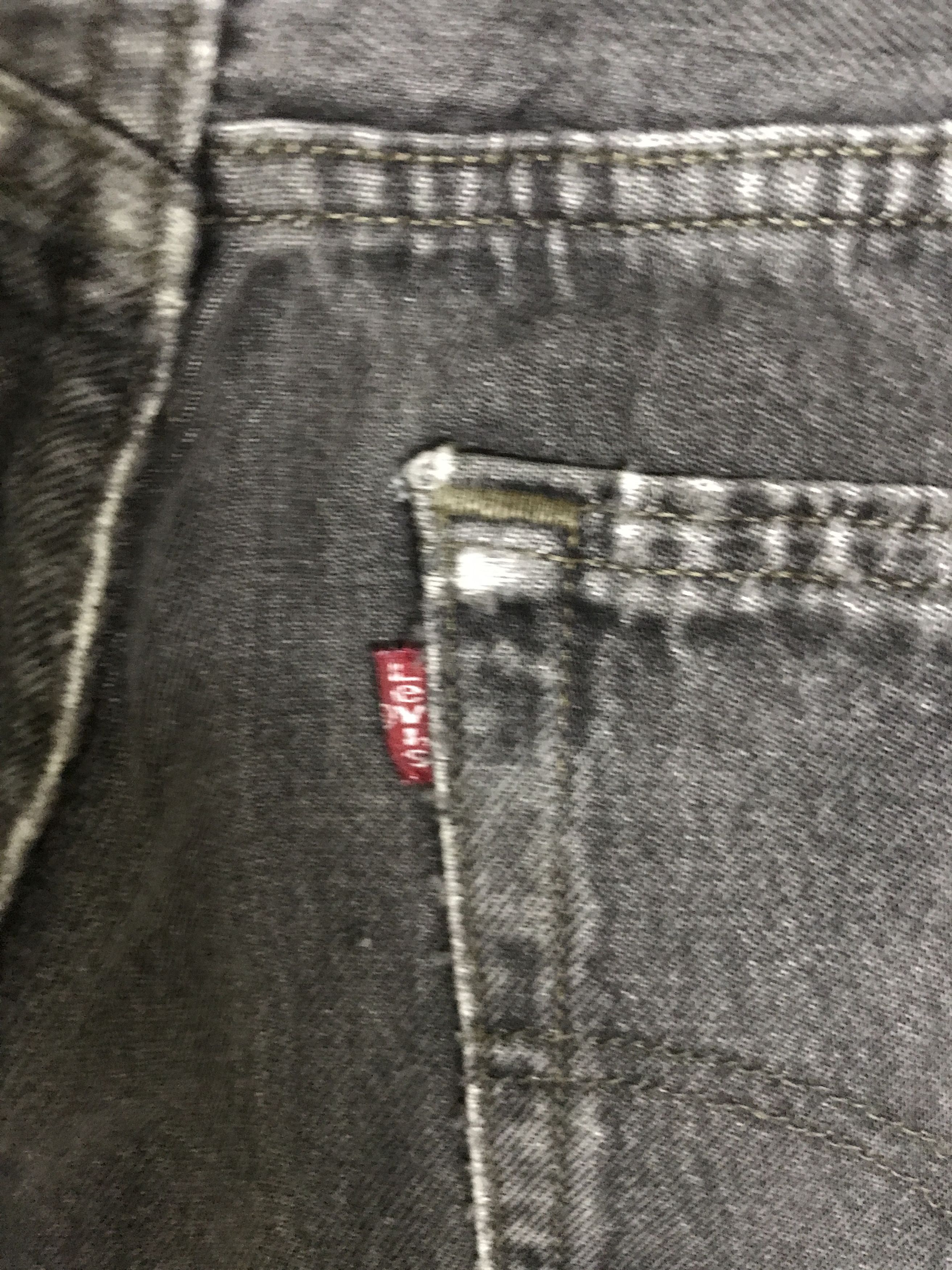 Levi's VLEV132-Vintage Levis 501 Black Wash Jeans Size US 32 / EU 48 - 17 Thumbnail