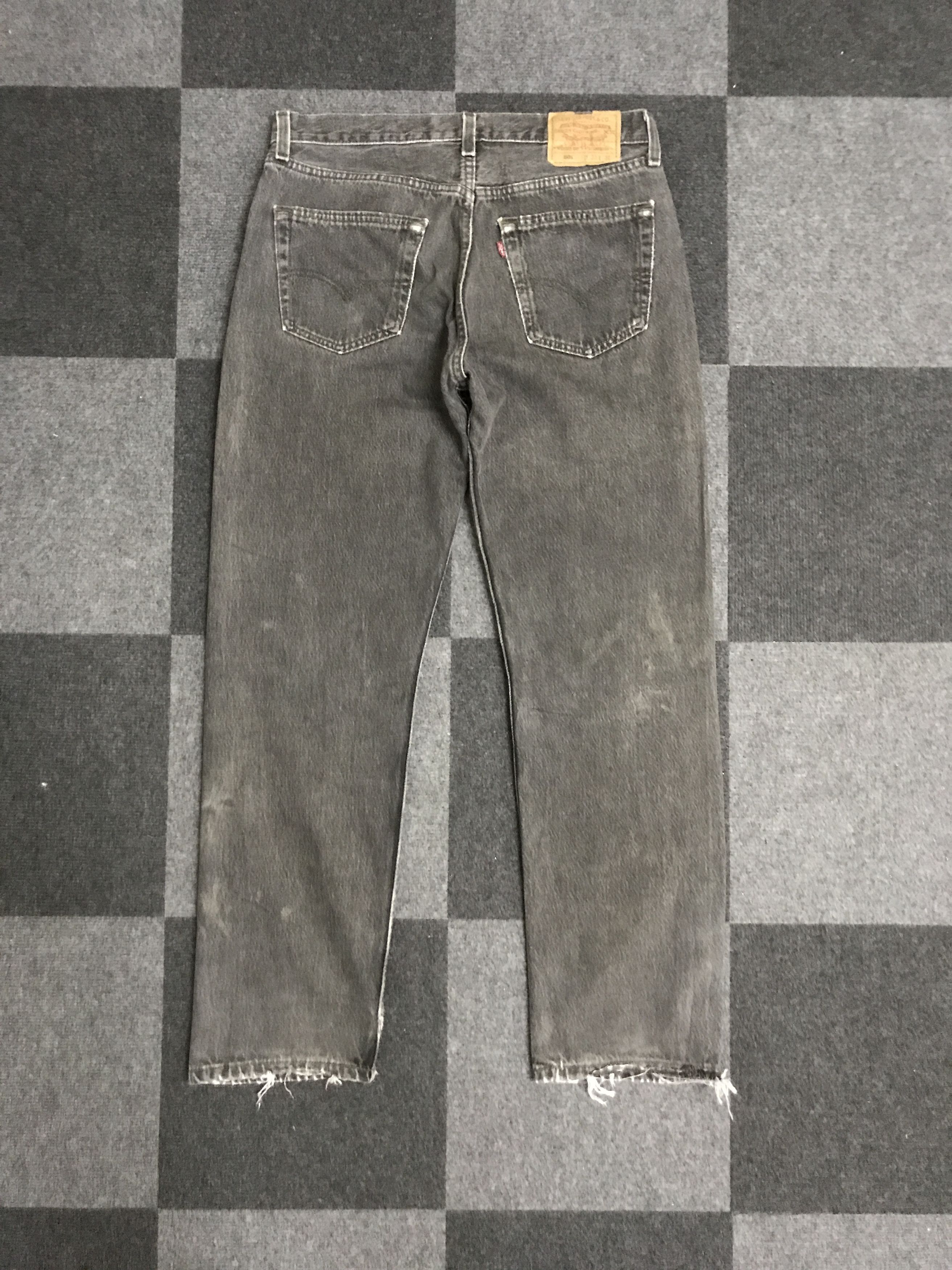 Levi's VLEV132-Vintage Levis 501 Black Wash Jeans Size US 32 / EU 48 - 10 Thumbnail