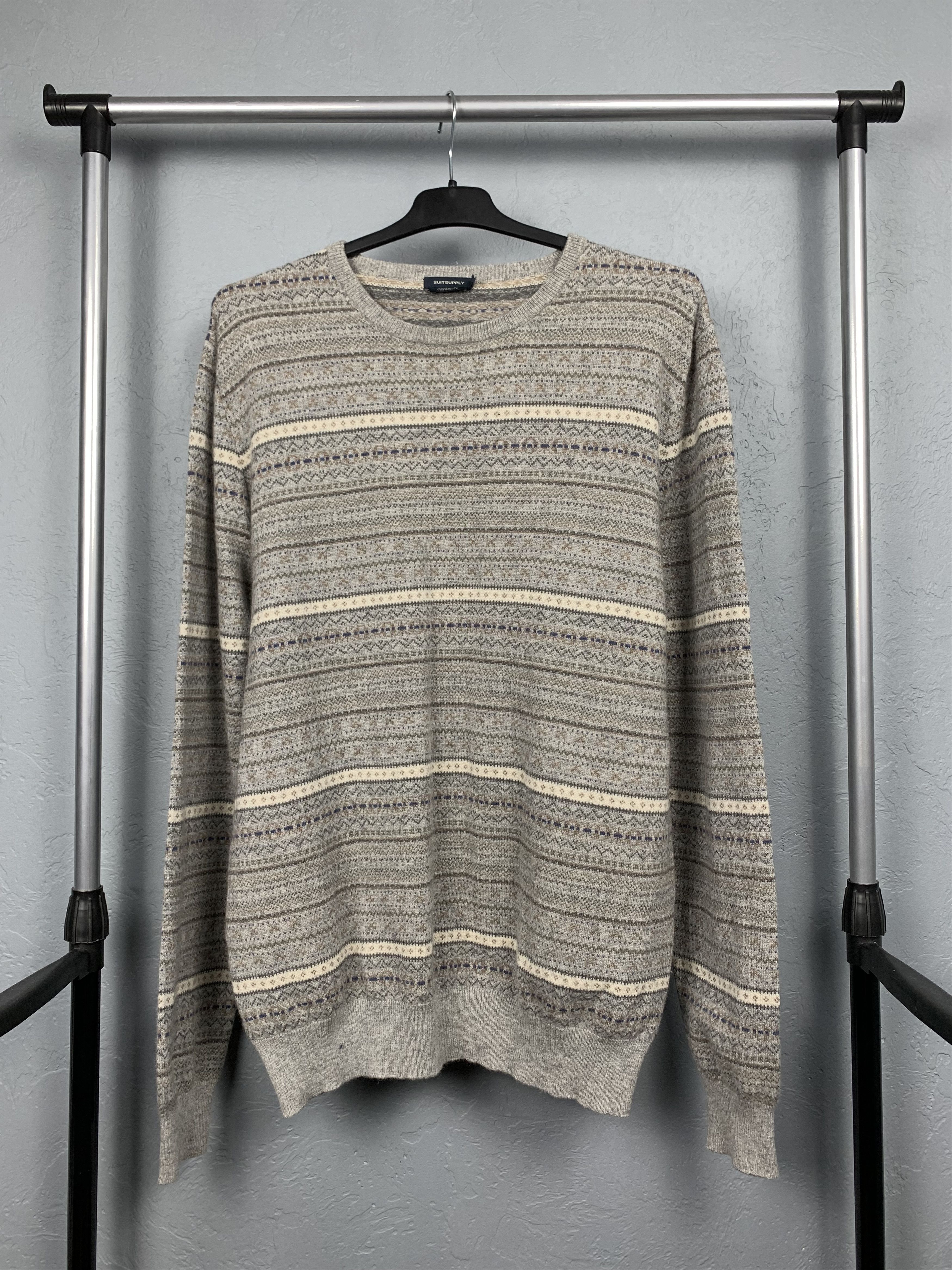 Suitsupply Suitsupply Vintage Mens Crew Neck Cashmere Sweater Size US XL / EU 56 / 4 - 1 Thumbnail