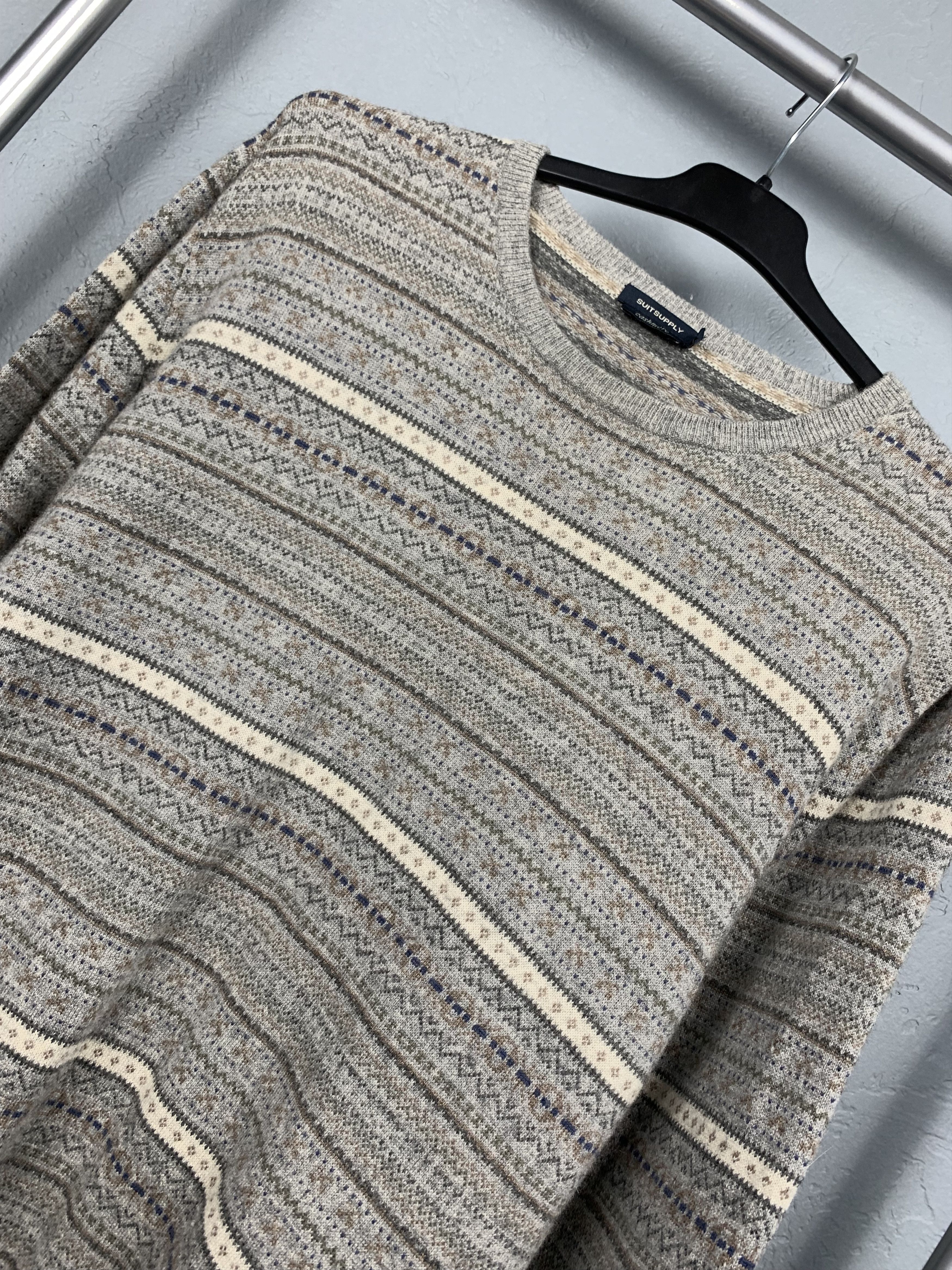 Suitsupply Suitsupply Vintage Mens Crew Neck Cashmere Sweater Size US XL / EU 56 / 4 - 2 Thumbnail