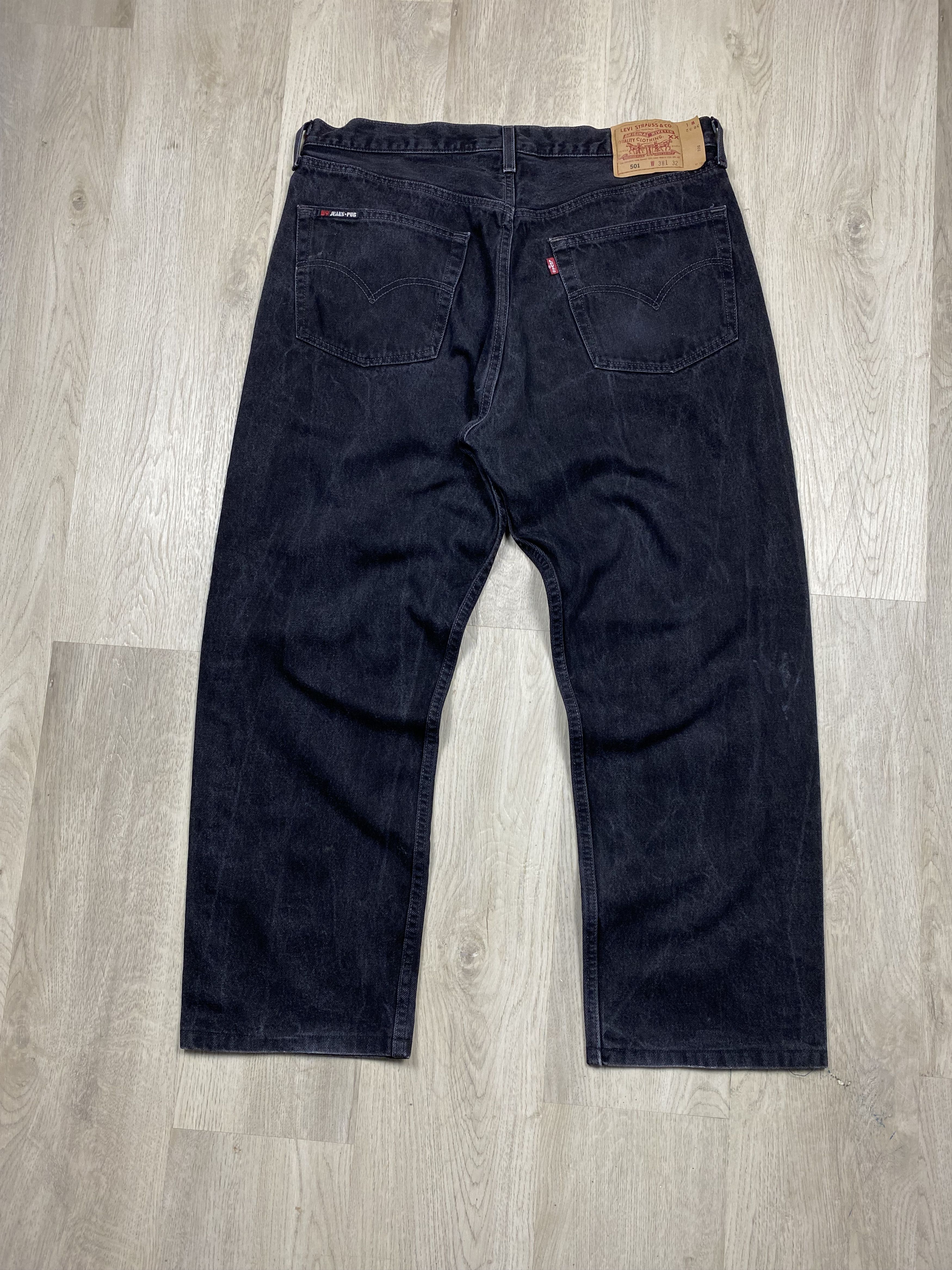 Levi's Levis 501 Grey Washed Denim Pants Jeans Made in USA Size US 38 / EU 54 - 1 Thumbnail