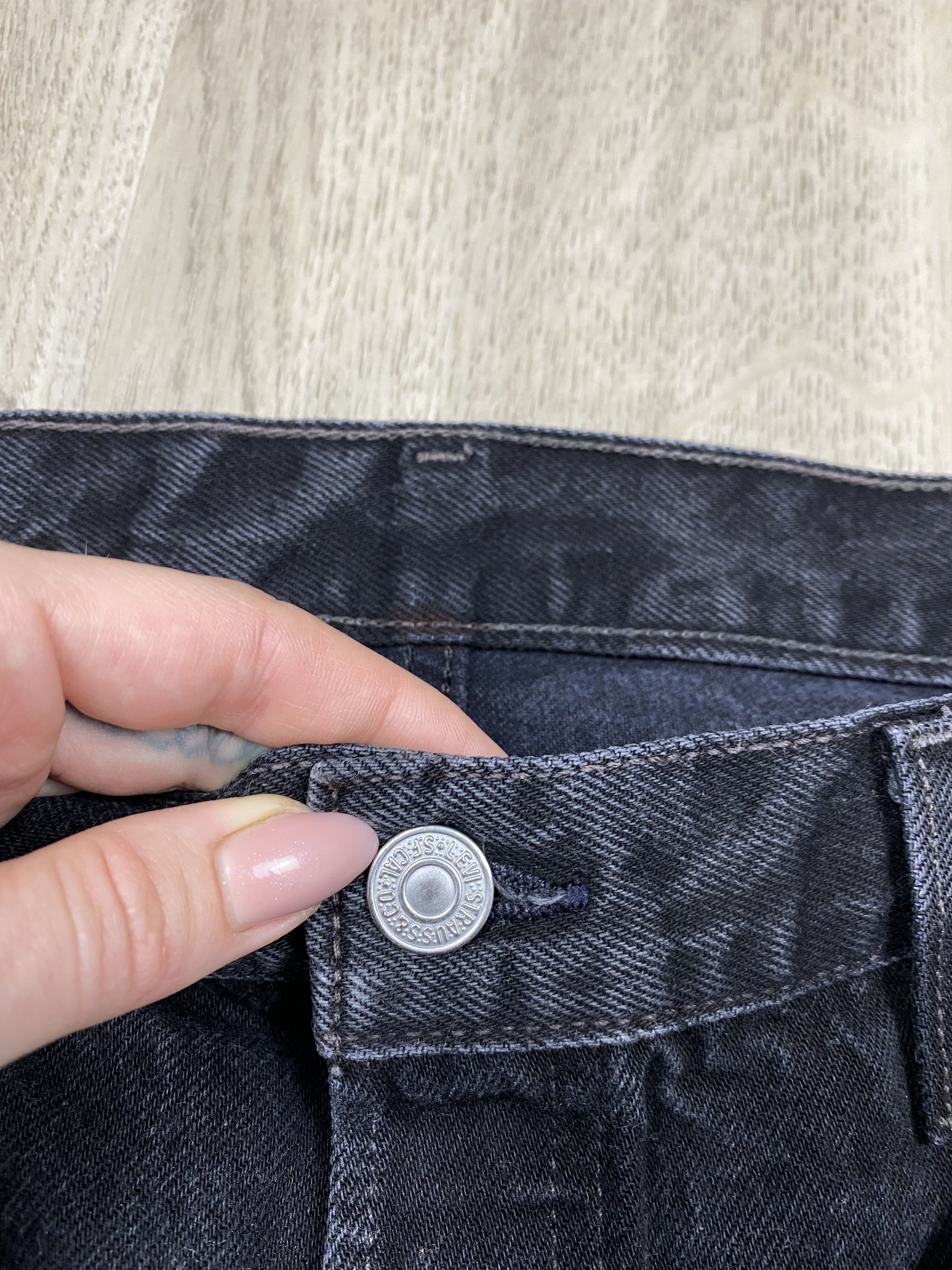 Levi's Levis 501 Grey Washed Denim Pants Jeans Made in USA Size US 38 / EU 54 - 7 Thumbnail