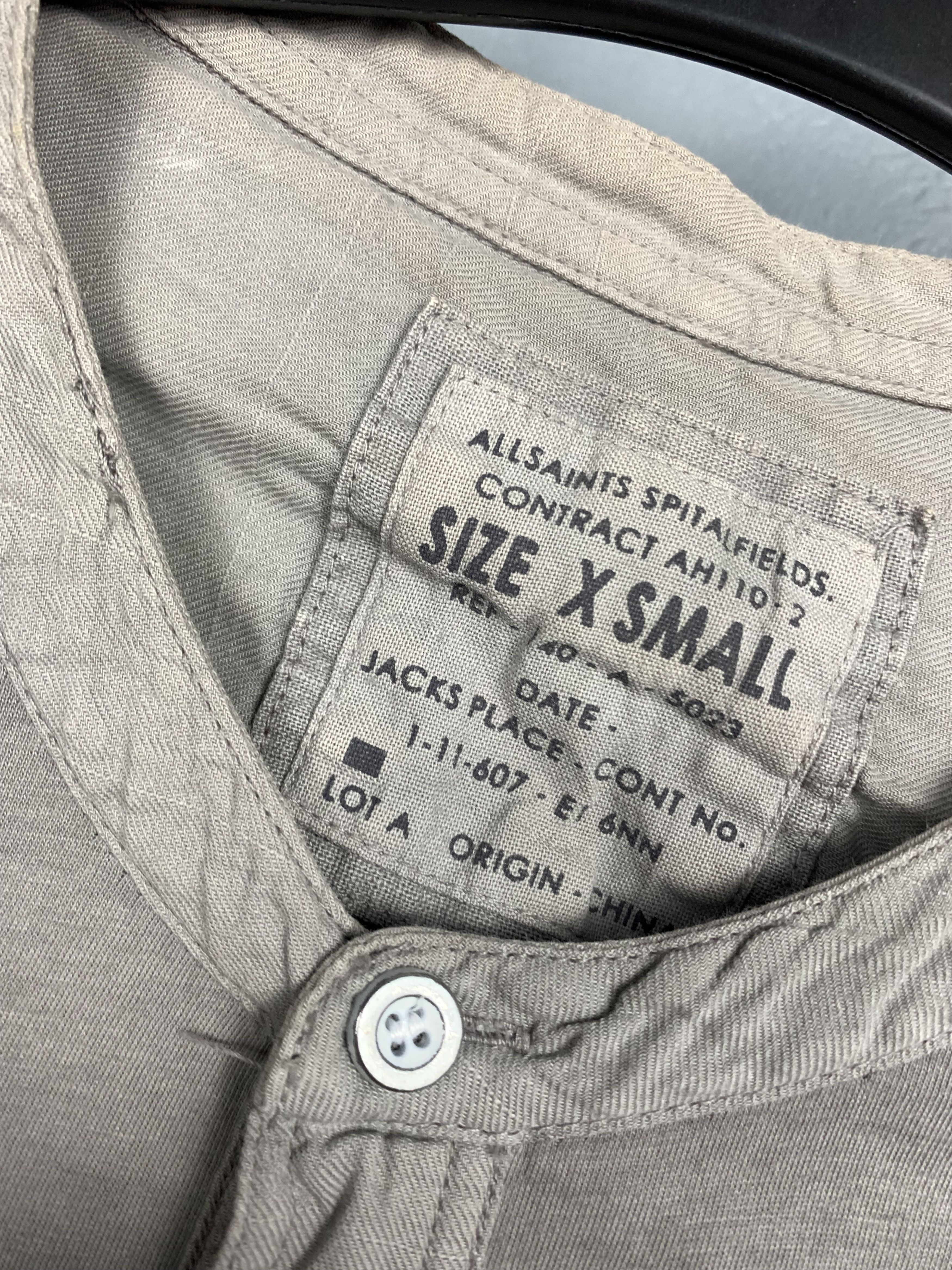 Allsaints Allsaints Conneticut Long Sleeve Grandad Mens T-Shirts Tee Size US S / EU 44-46 / 1 - 3 Thumbnail