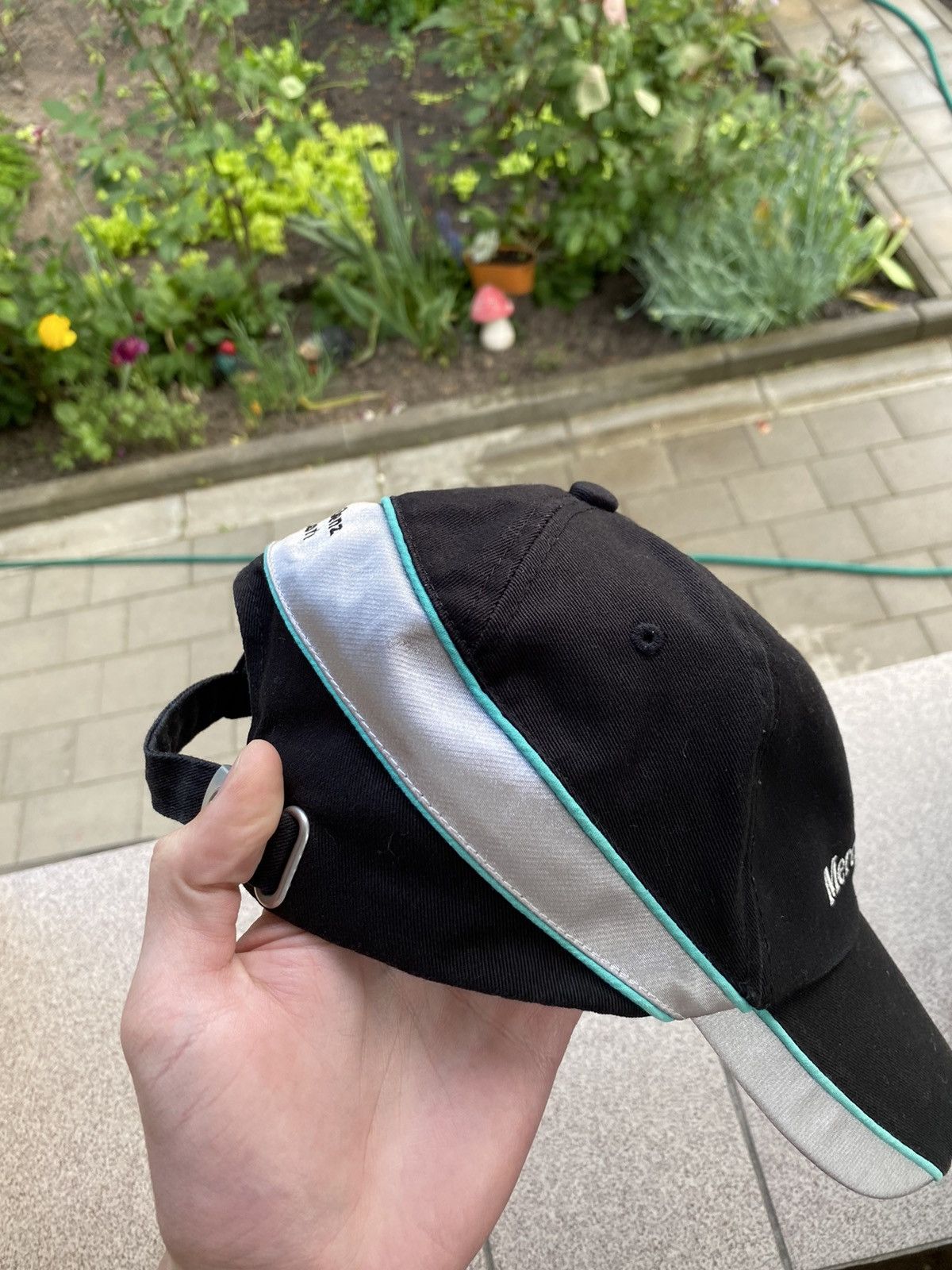 Mercedes-Benz × Vintage 🔥 Vintage 00's Mercedes Benz Official Black Logo Cap Y2K Size ONE SIZE - 3 Thumbnail