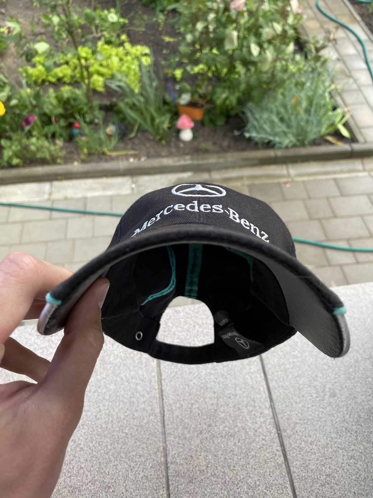 Mercedes-Benz × Vintage 🔥 Vintage 00's Mercedes Benz Official Black Logo Cap Y2K Size ONE SIZE - 8 Thumbnail