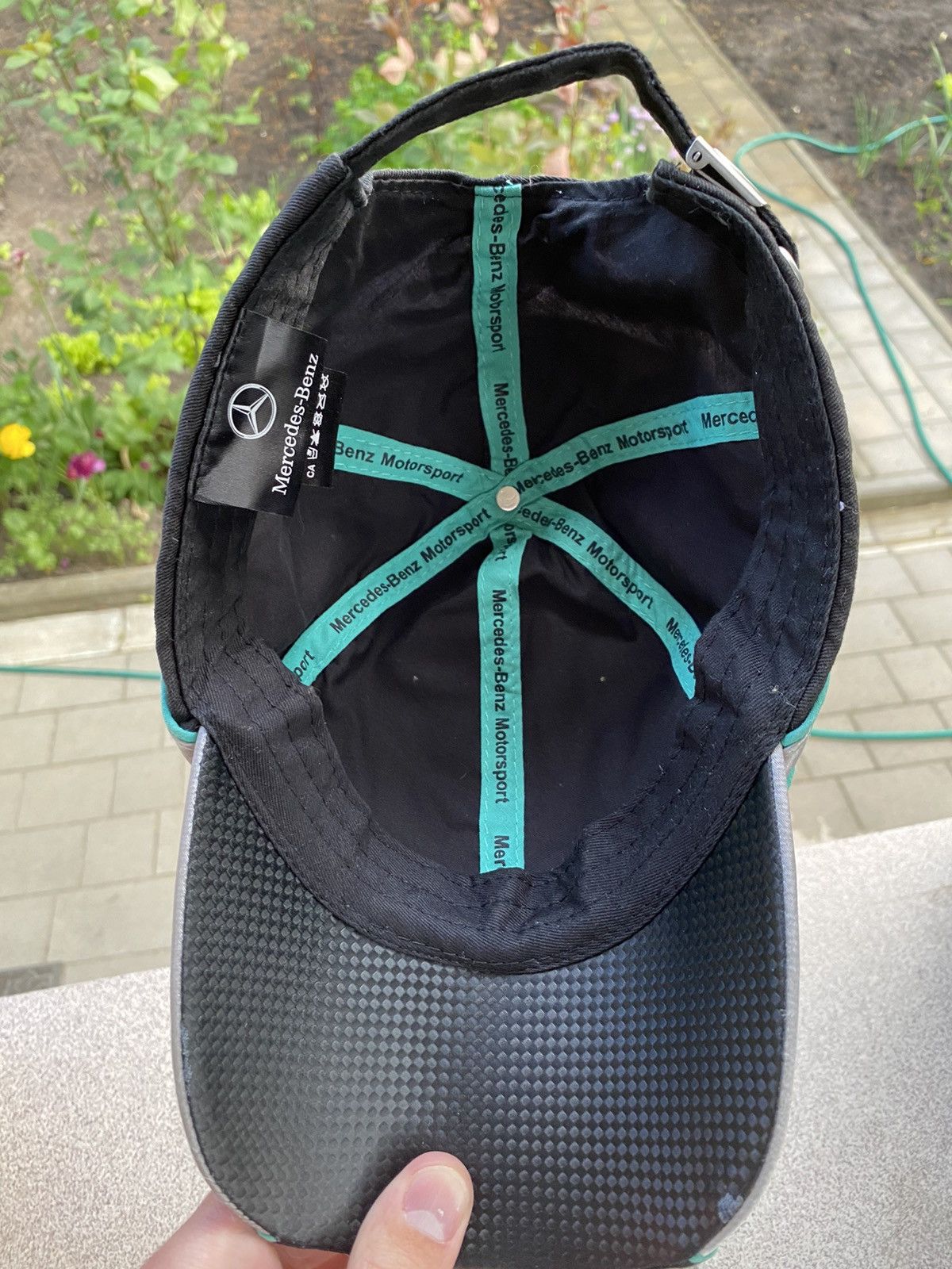 Mercedes-Benz × Vintage 🔥 Vintage 00's Mercedes Benz Official Black Logo Cap Y2K Size ONE SIZE - 6 Thumbnail