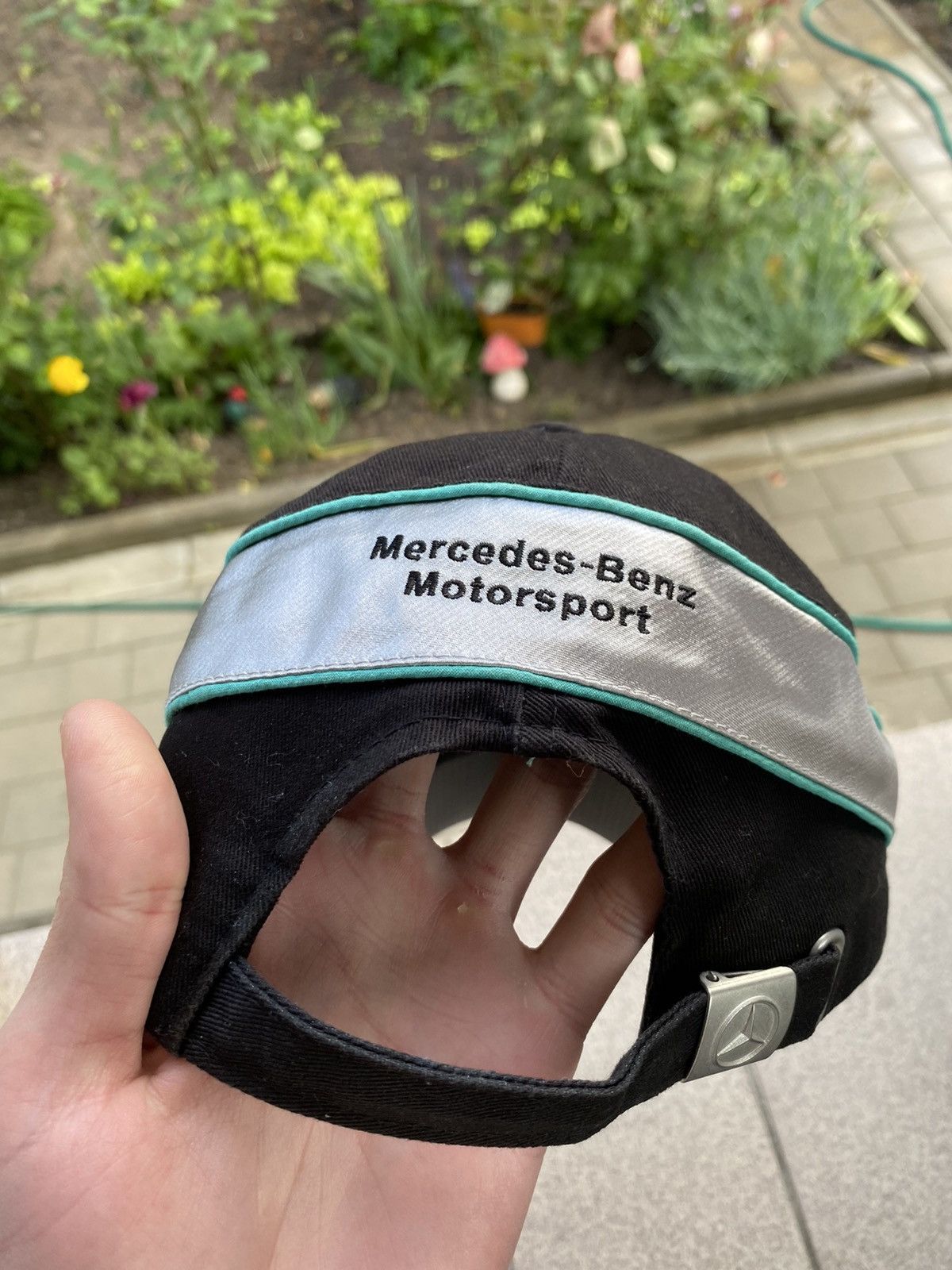 Mercedes-Benz × Vintage 🔥 Vintage 00's Mercedes Benz Official Black Logo Cap Y2K Size ONE SIZE - 4 Thumbnail