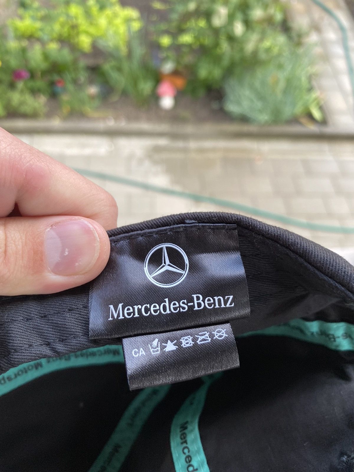 Mercedes-Benz × Vintage 🔥 Vintage 00's Mercedes Benz Official Black Logo Cap Y2K Size ONE SIZE - 7 Thumbnail